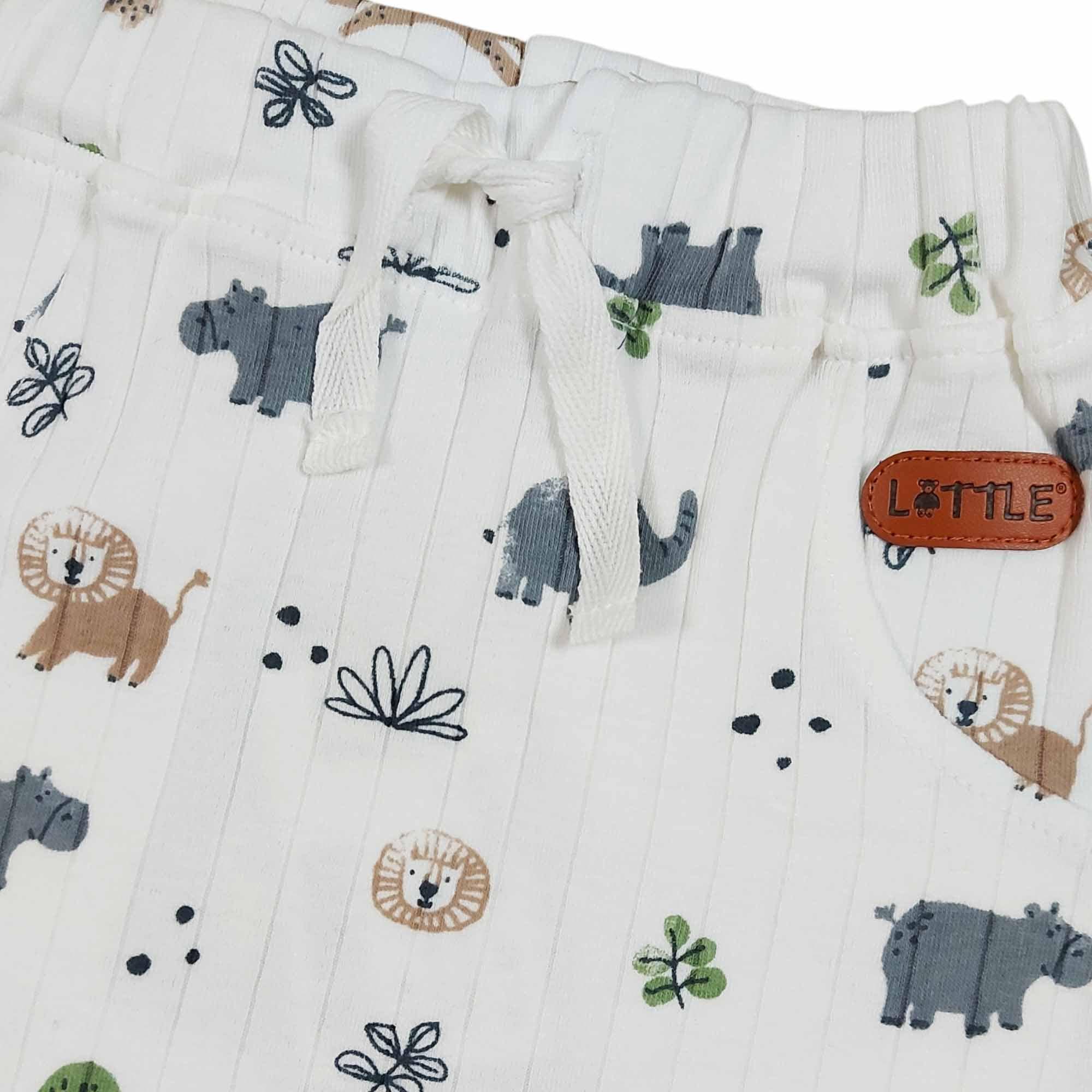 Lange Hosen, LITTLE, Weiß – Besonderheit: niedliches Design