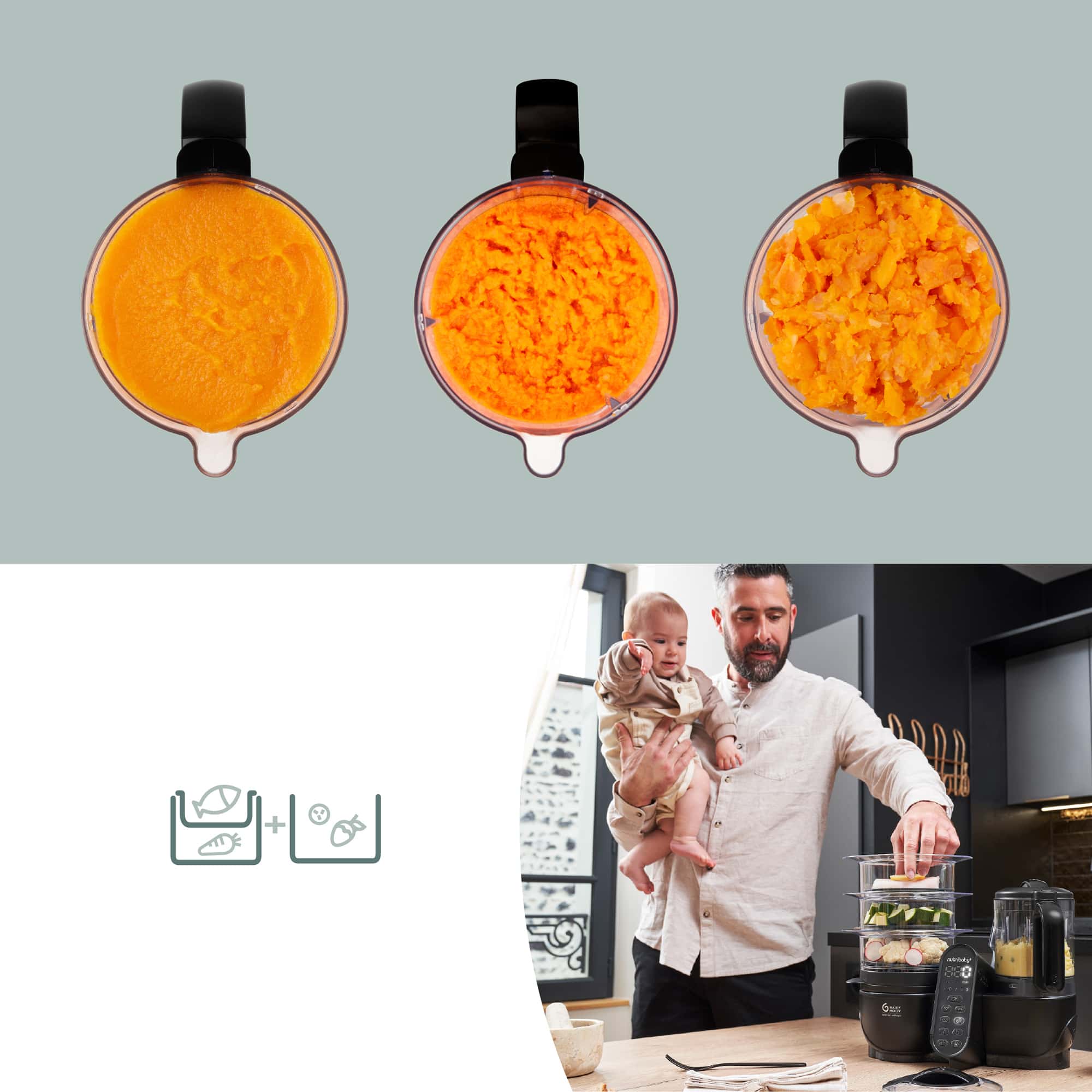 Babykostwärmer, babymoov, Schwarz – Produktansicht