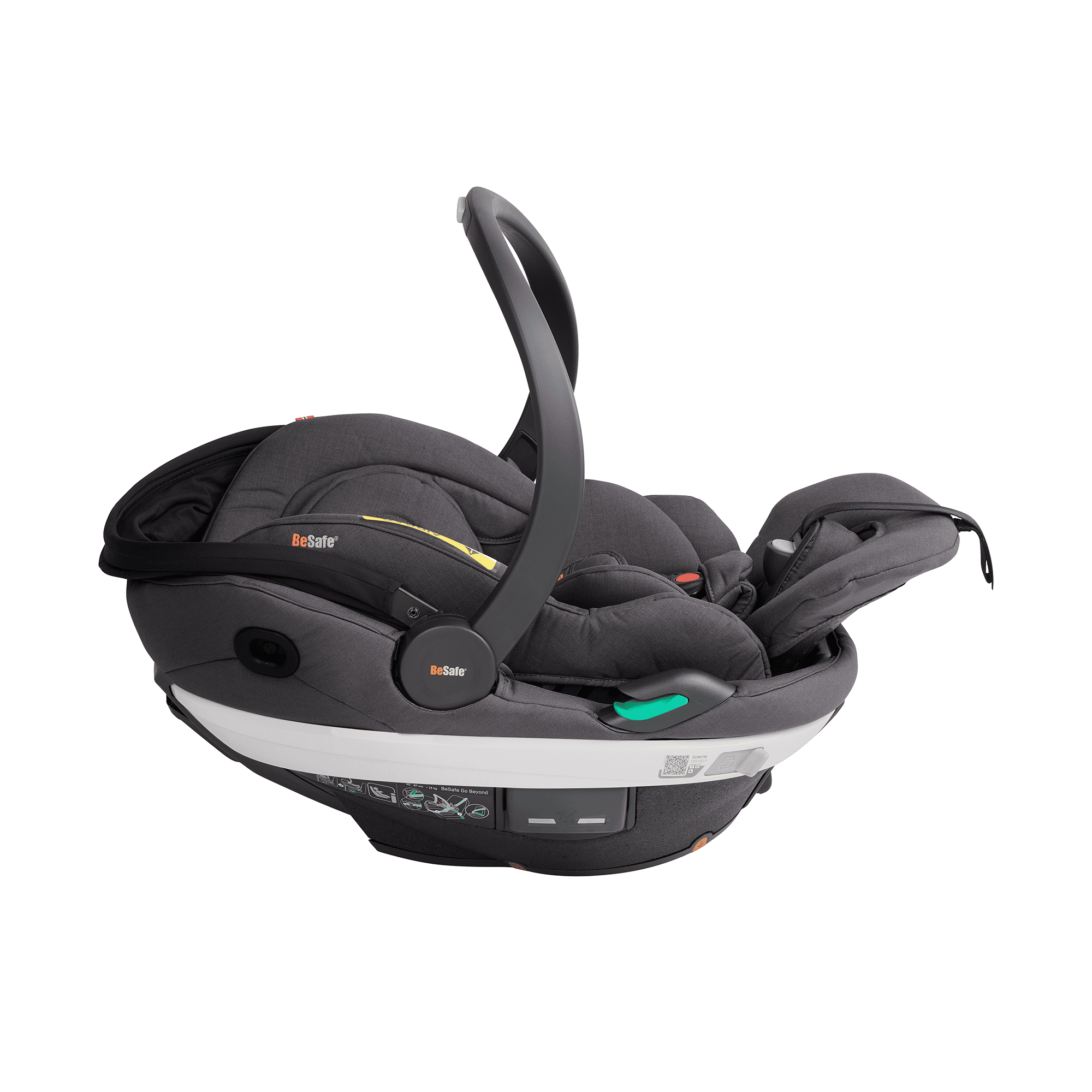 Babyschalen 0-13 kg, Gruppe 0+, BeSafe, Grau – Produktansicht