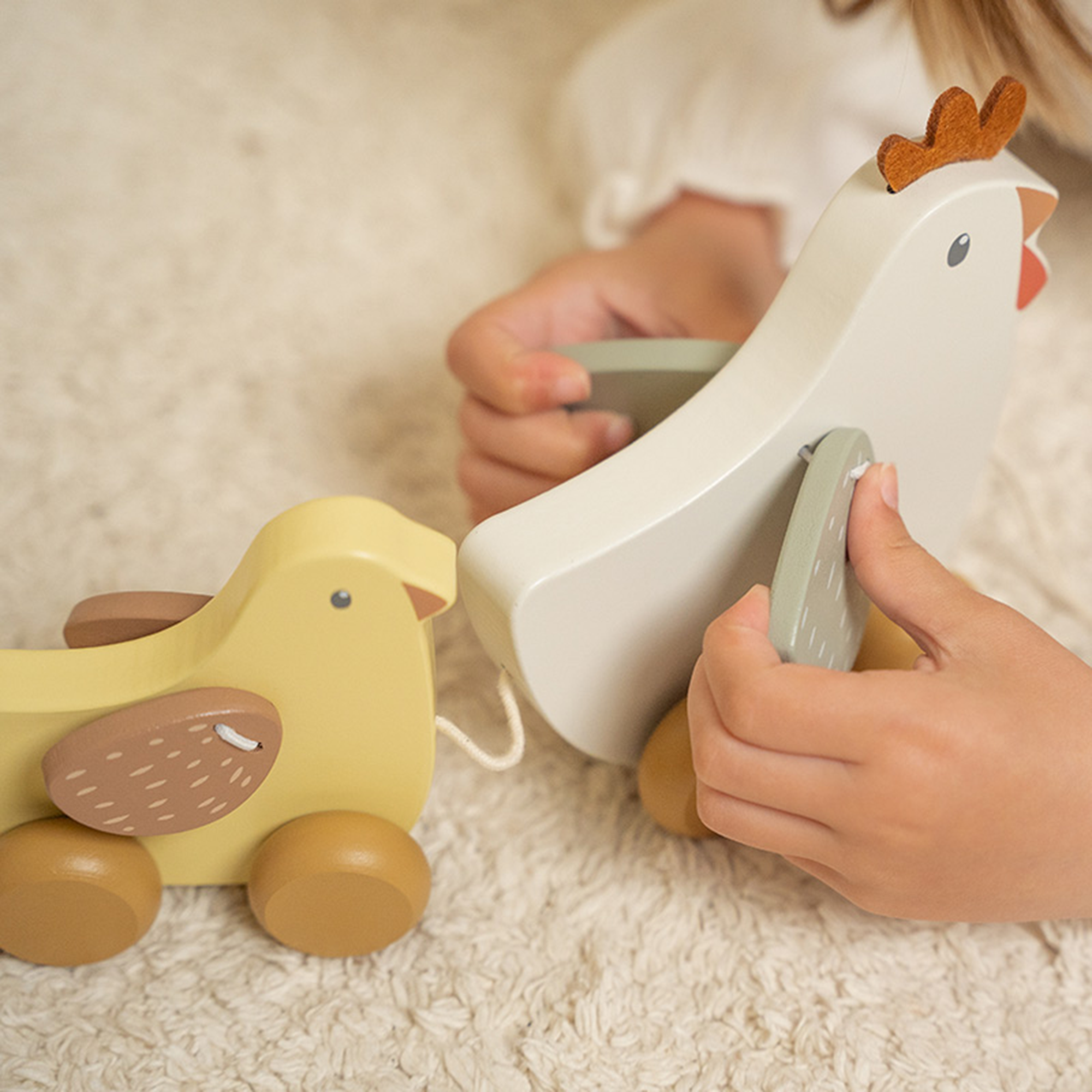 Nachziehtiere, LITTLE DUTCH, Mehrfarbig – Produktansicht