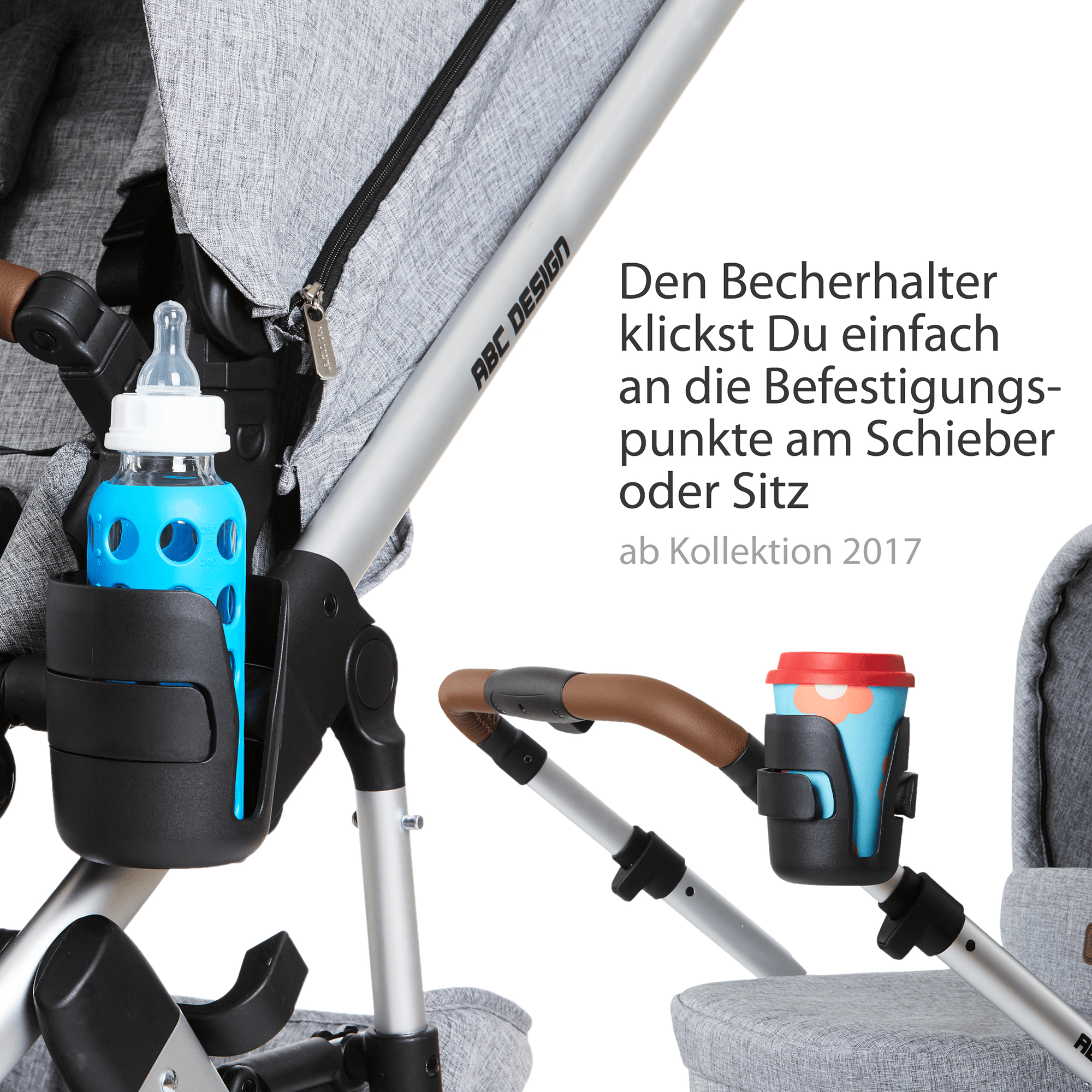 Getränkehalter & Becherhalter, ABC DESIGN, Schwarz – Produktansicht