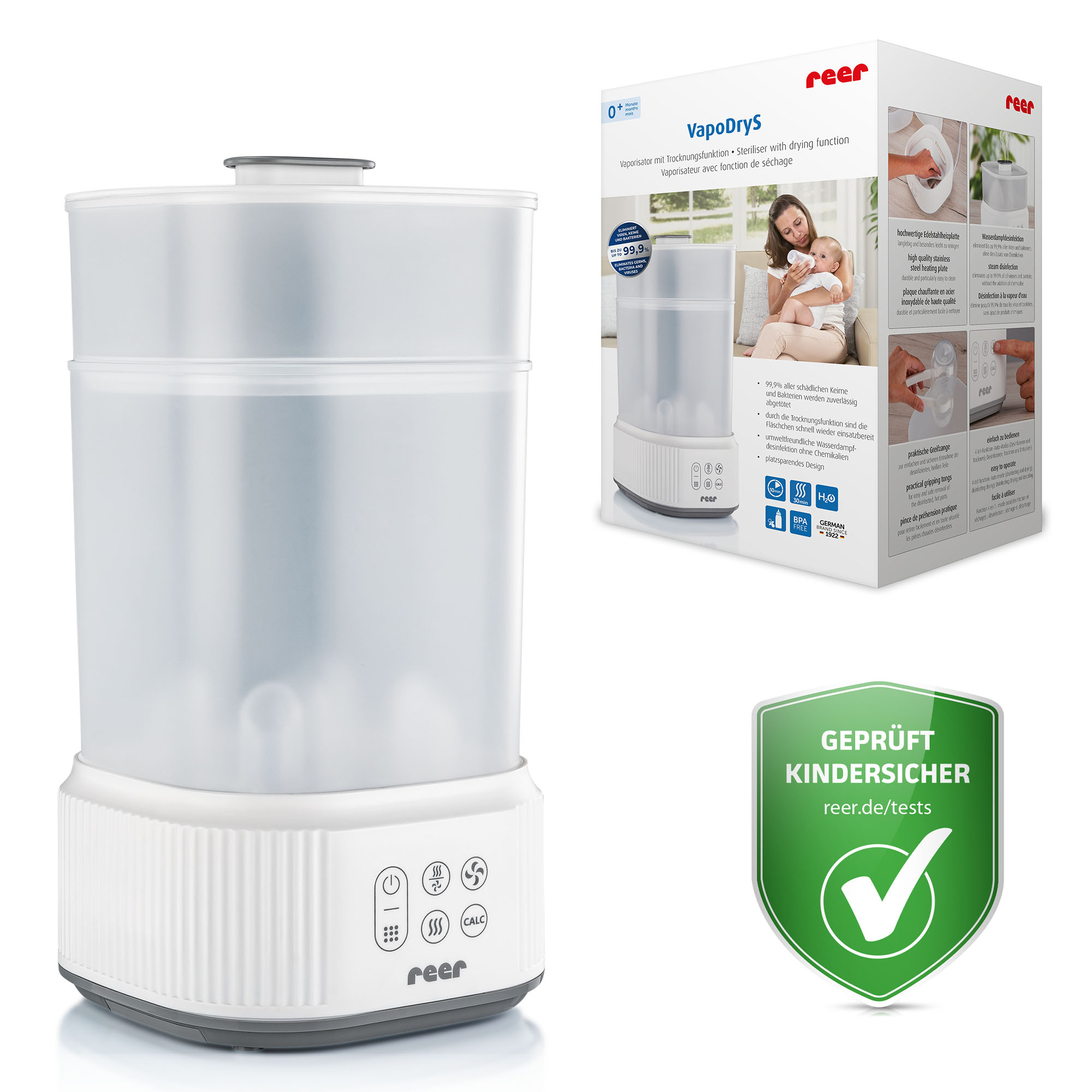 Vaporisatoren, reer, Weiß – Produktansicht