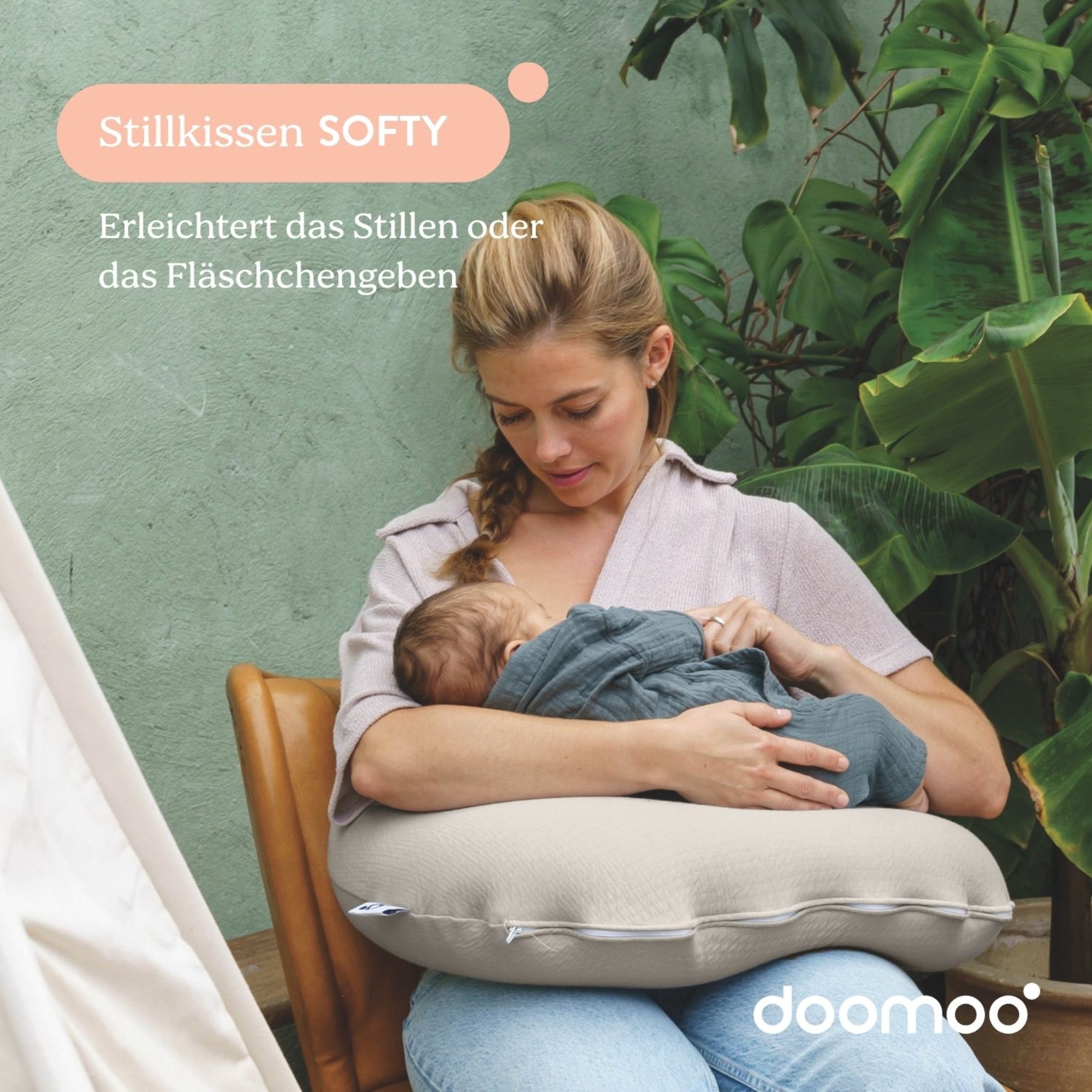 Stillkissen, doomoo, Beige – Produktansicht