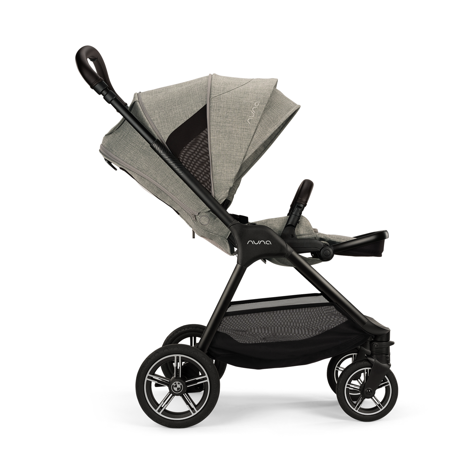 Kombi-Kinderwagen, nuna, Grau – Produktansicht