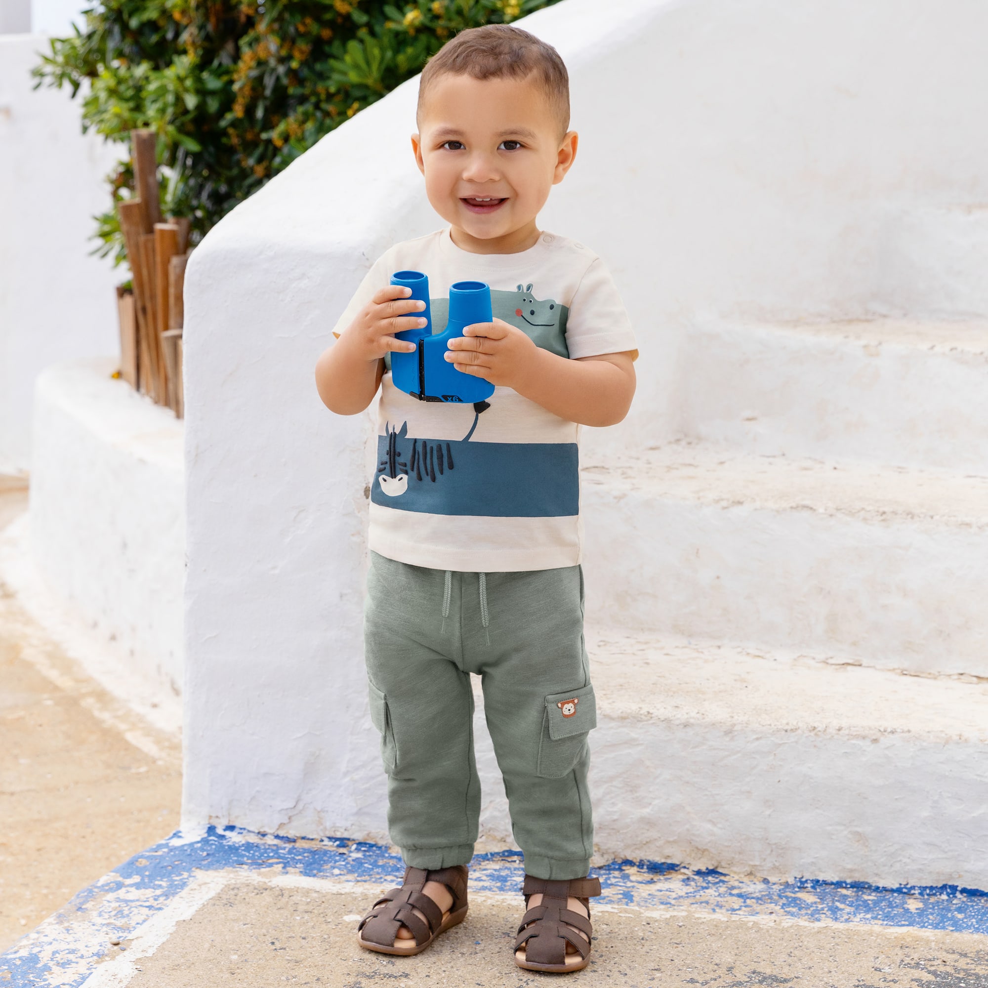 Kurzarmshirts, blue seven, Weiß – Produktansicht