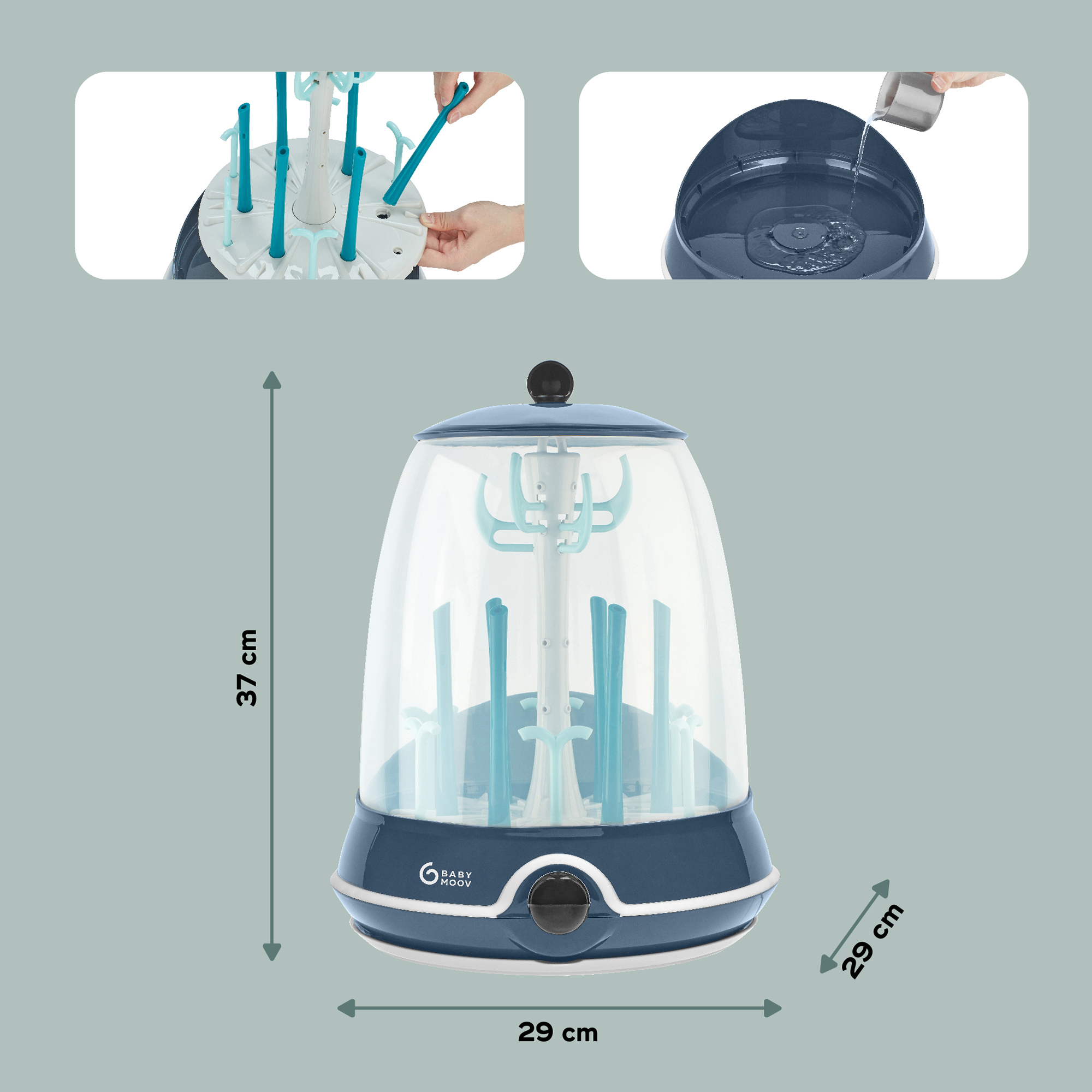 Vaporisatoren, babymoov, Blau – Produktansicht