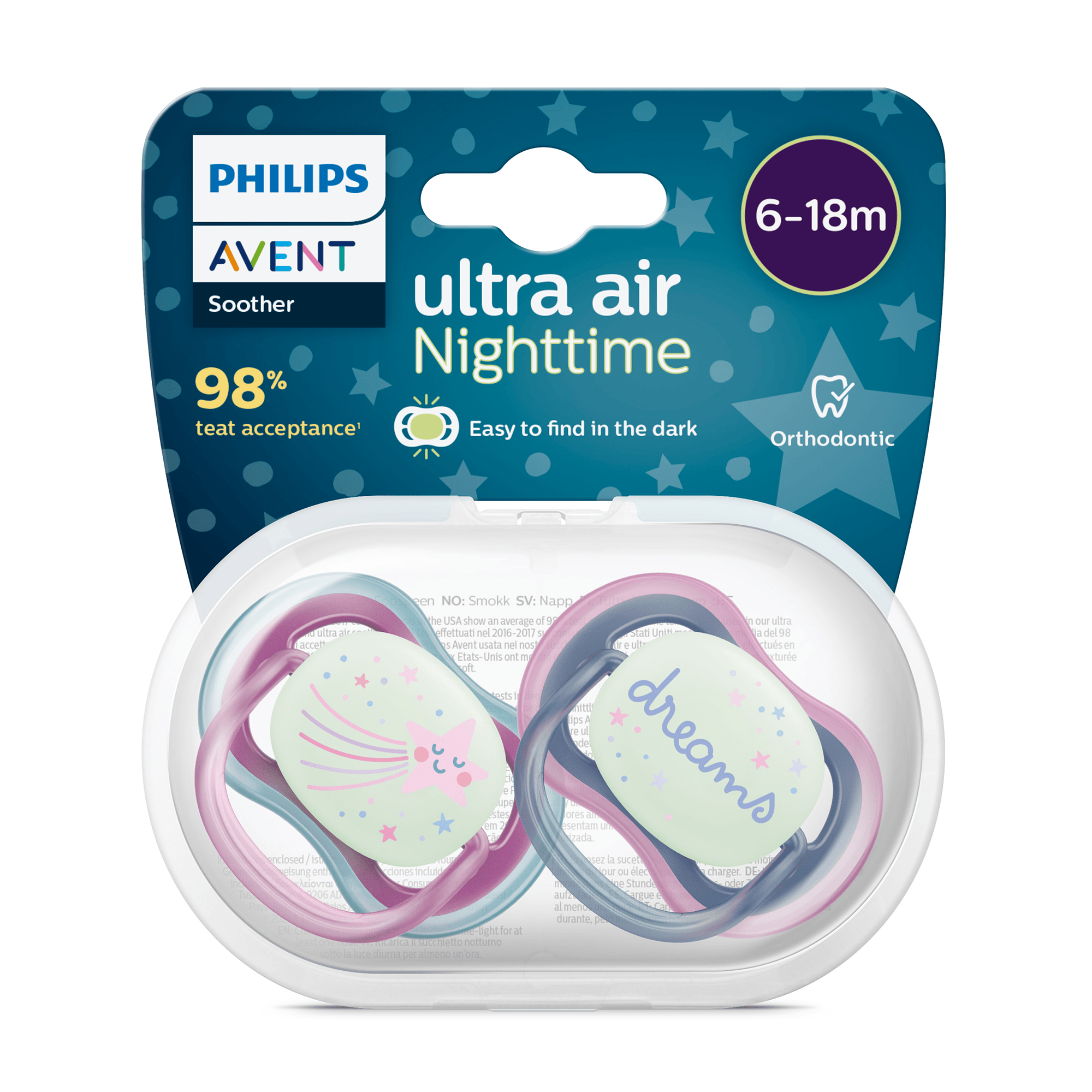 Schnuller, PHILIPS AVENT, Pink – Produktansicht