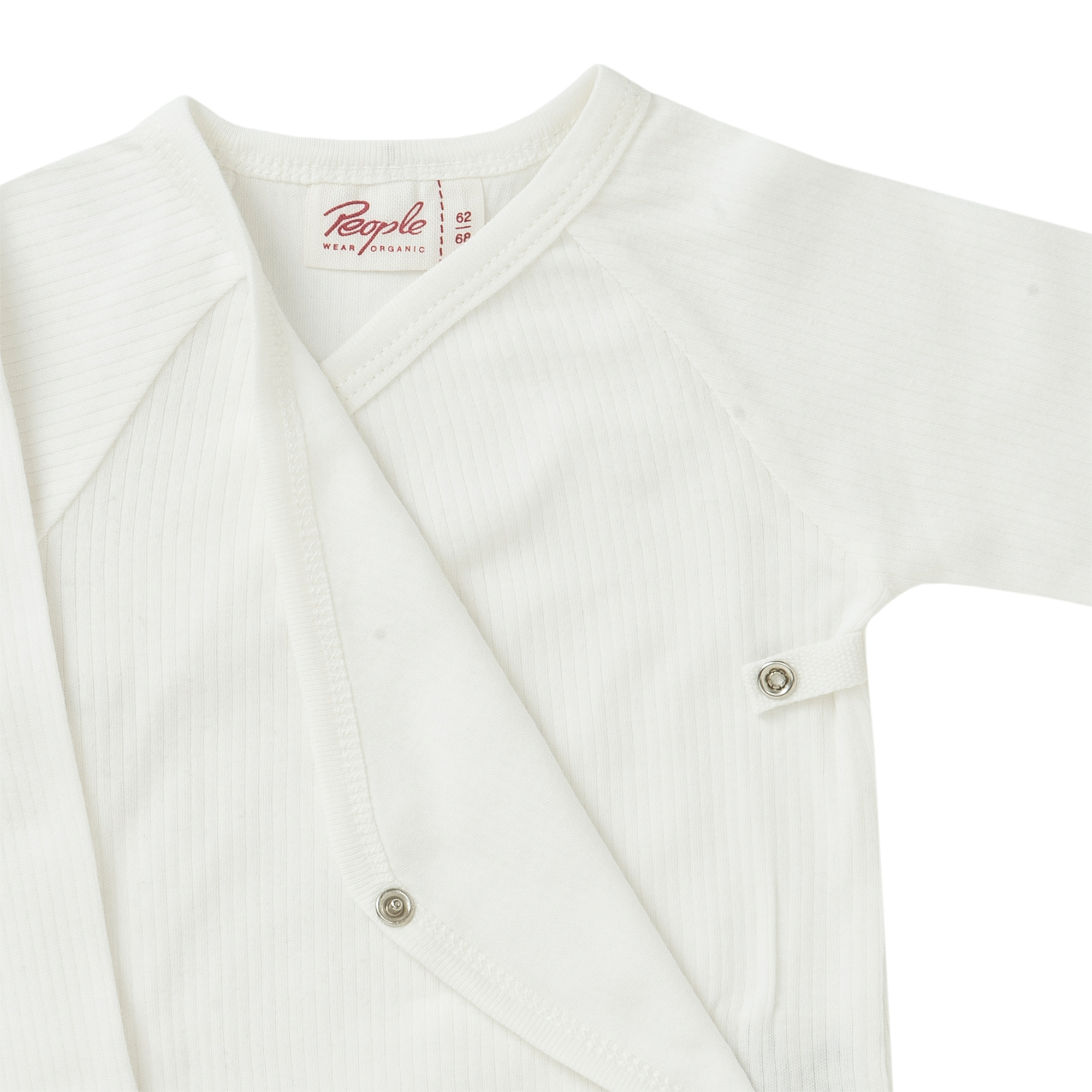 Wickelbodys, People Wear Organic, Weiß – Produktansicht