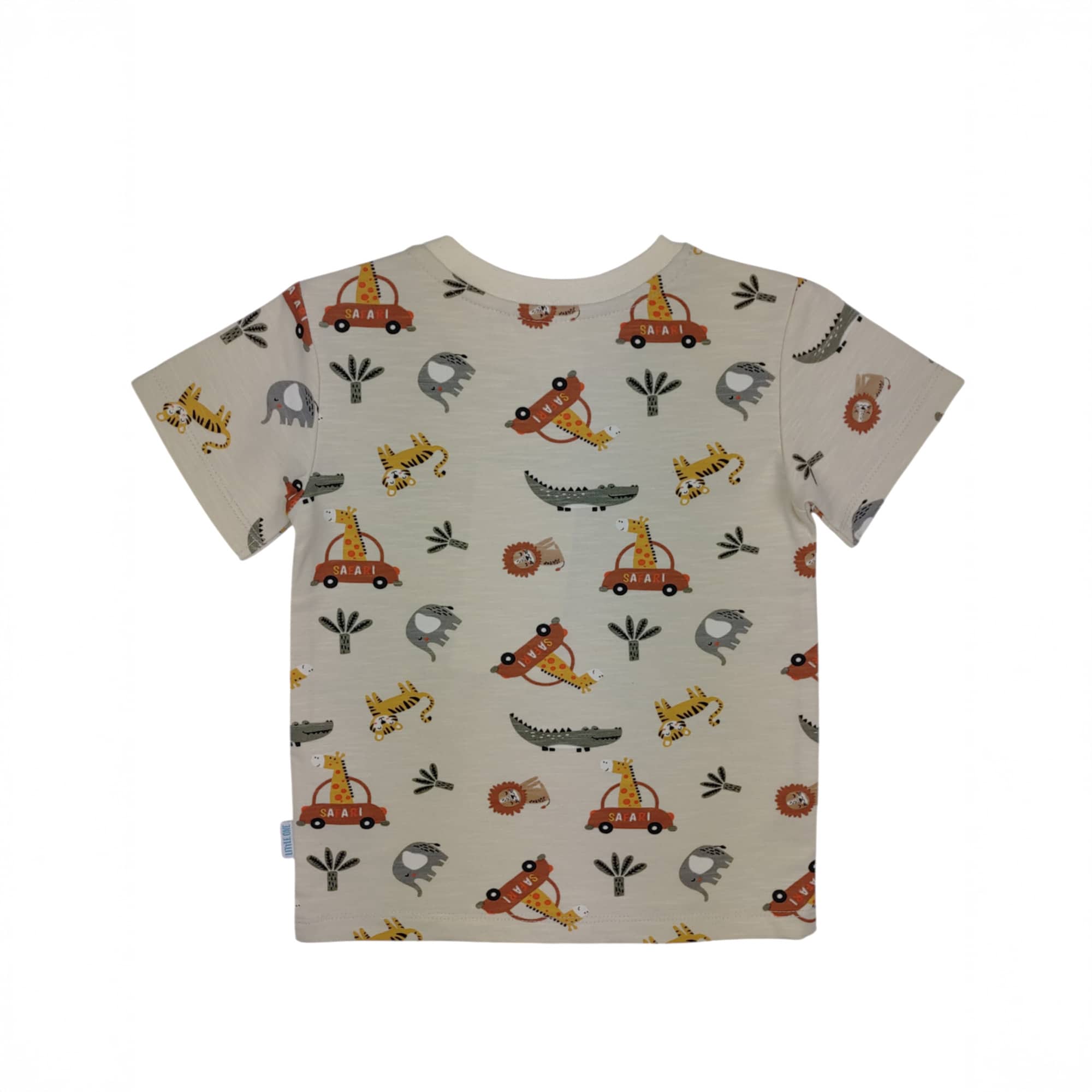 Kurzarmshirts, LITTLE ONE, Beige – Besonderheit: aus 95% Baumwolle