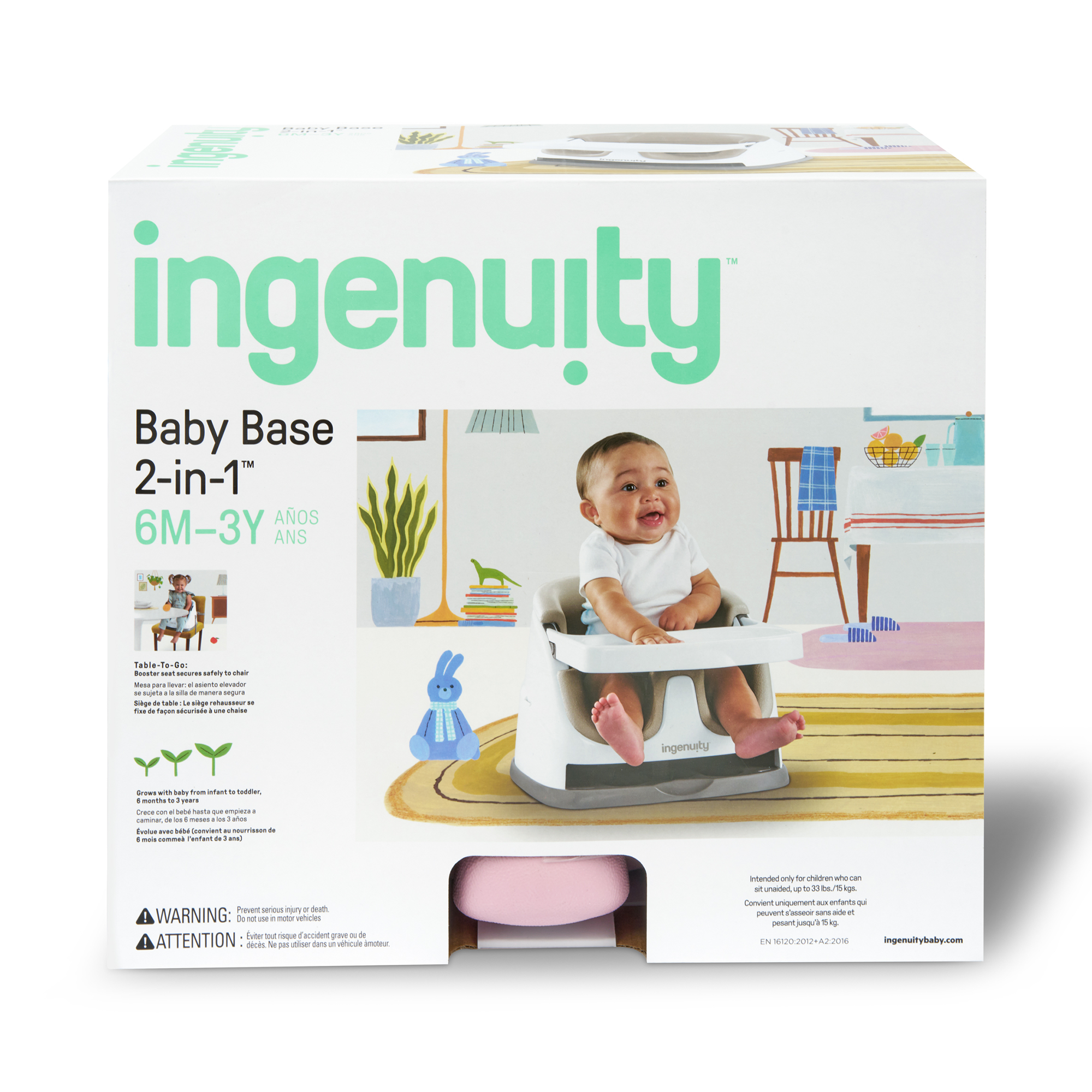 Reisehochstühle, ingenuity, Pink – Produktansicht