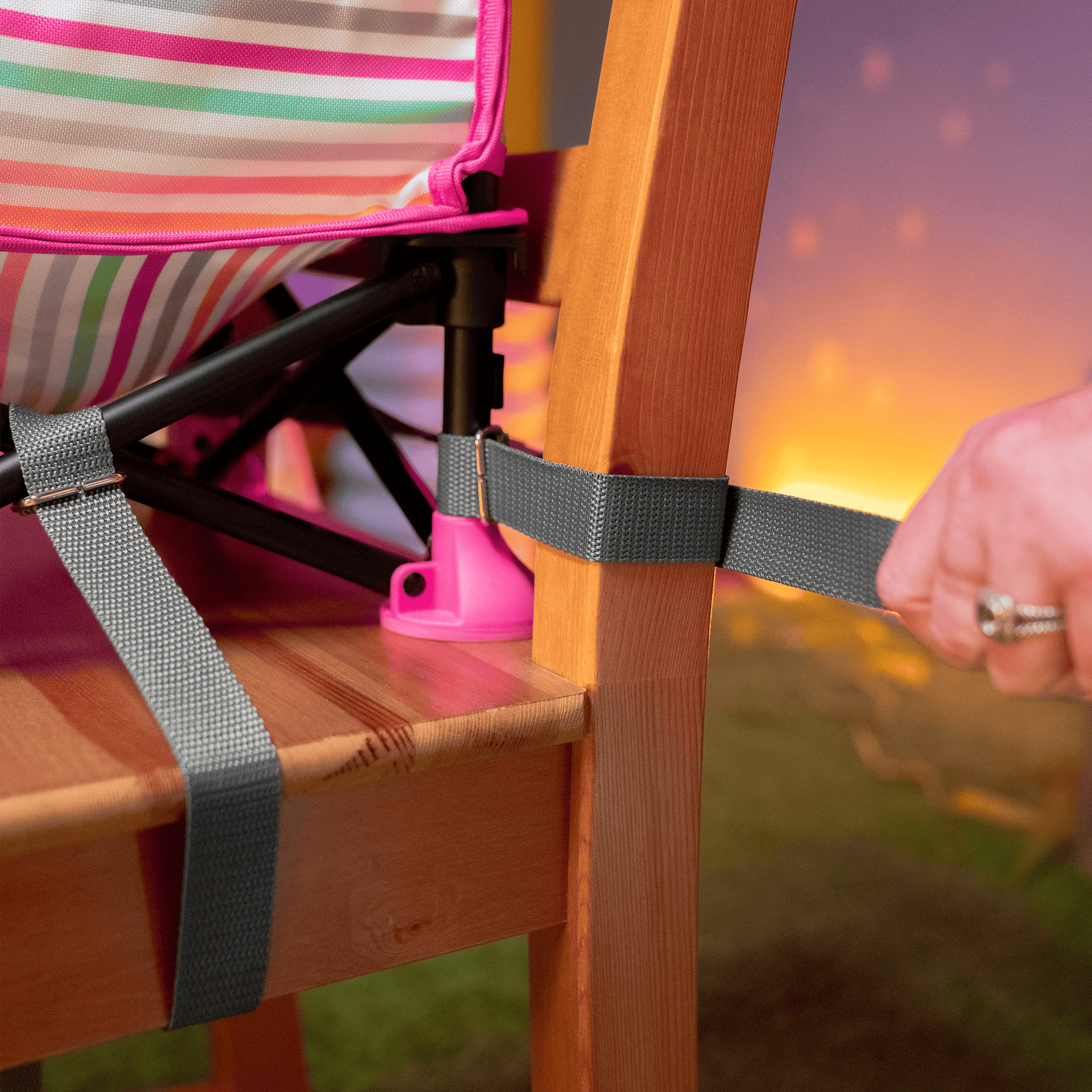 Reisehochstühle, BrightStarts, Pink – Produktansicht