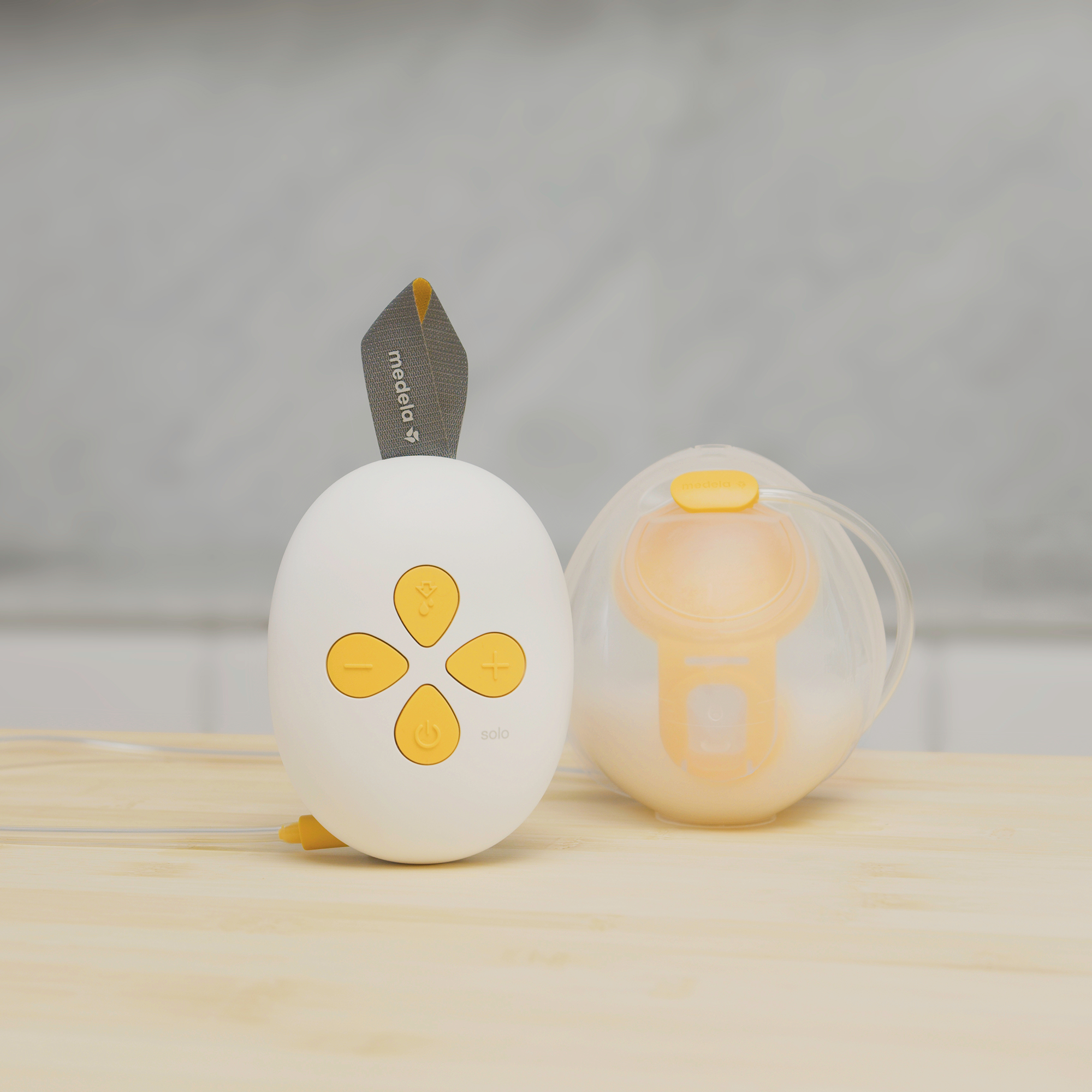 Hands Free Milchpumpen, medela, Gelb – Produktansicht