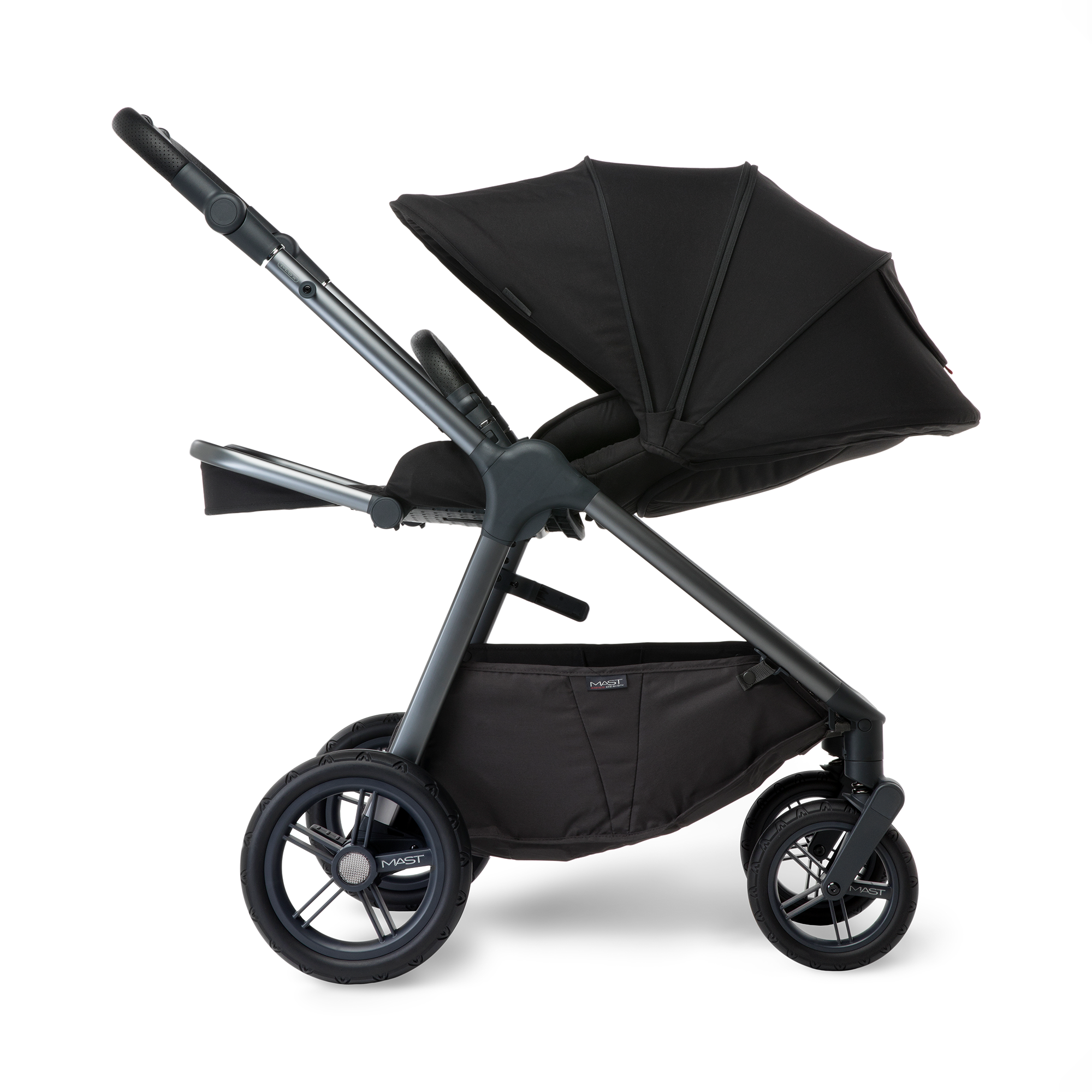 % SALE Kinderwagen, MAST, Schwarz – Produktansicht