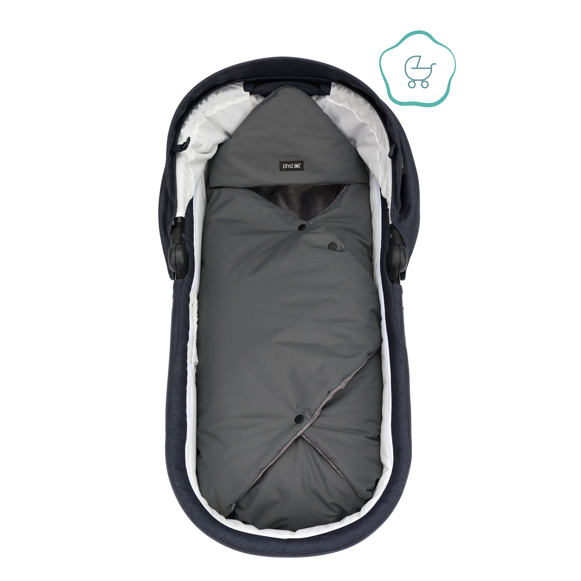 Einschlagdecken & Decken, LITTLE ONE, Grau – Produktansicht