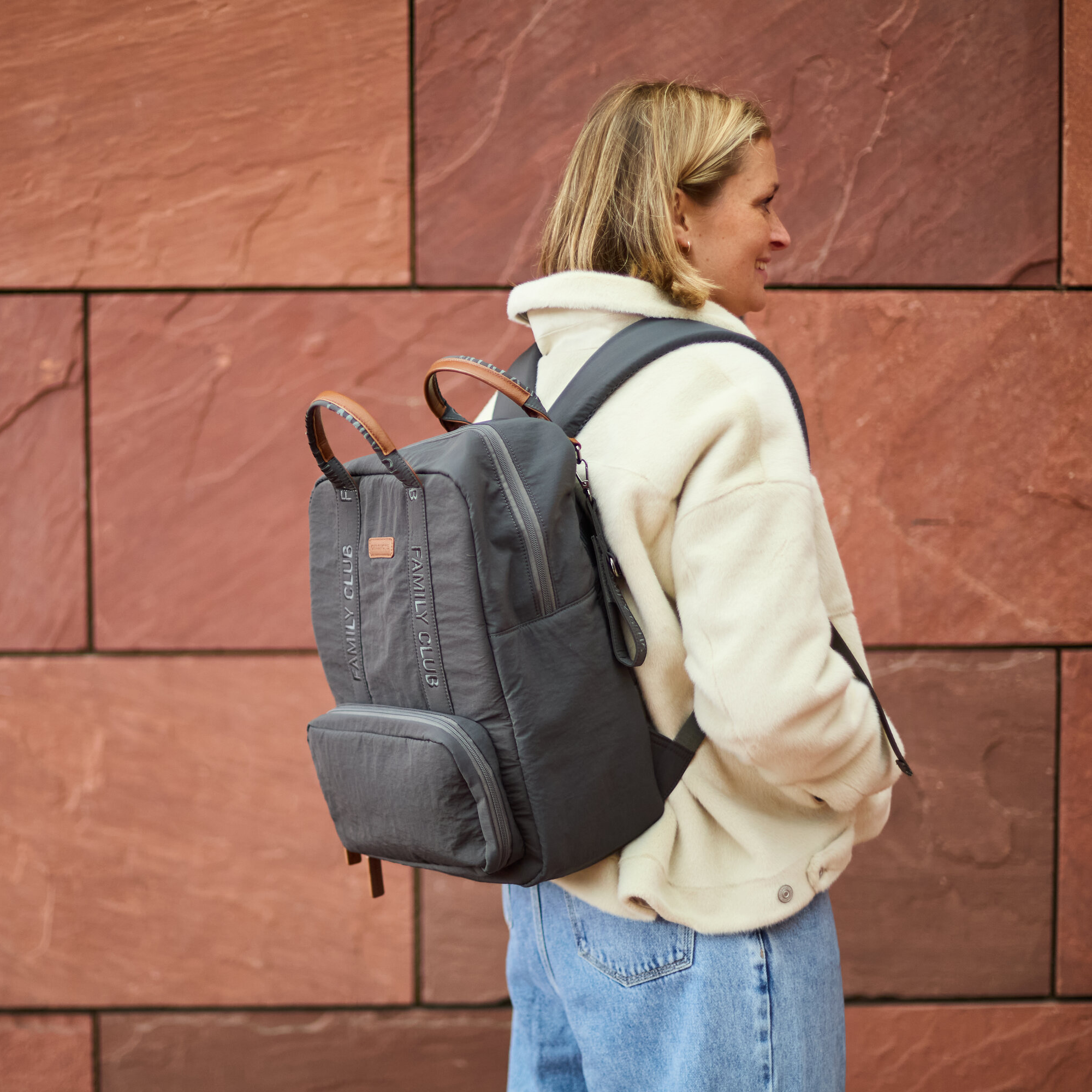 Wickelrucksäcke, CHILDHOME, Grau – Produktansicht