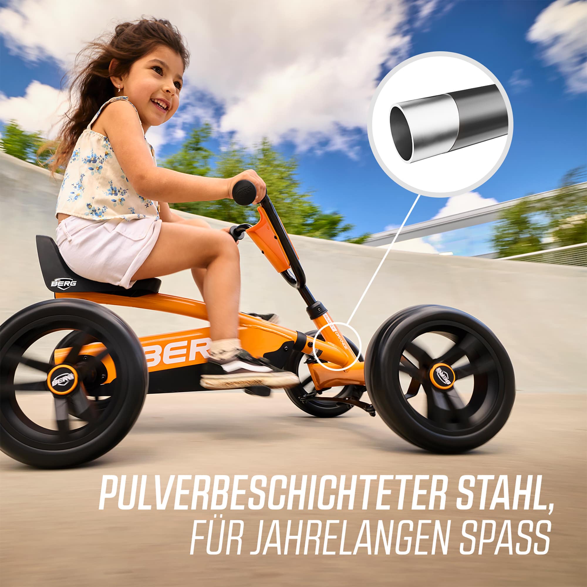 Kinderfahrzeuge, BERG, Orange – Produktansicht