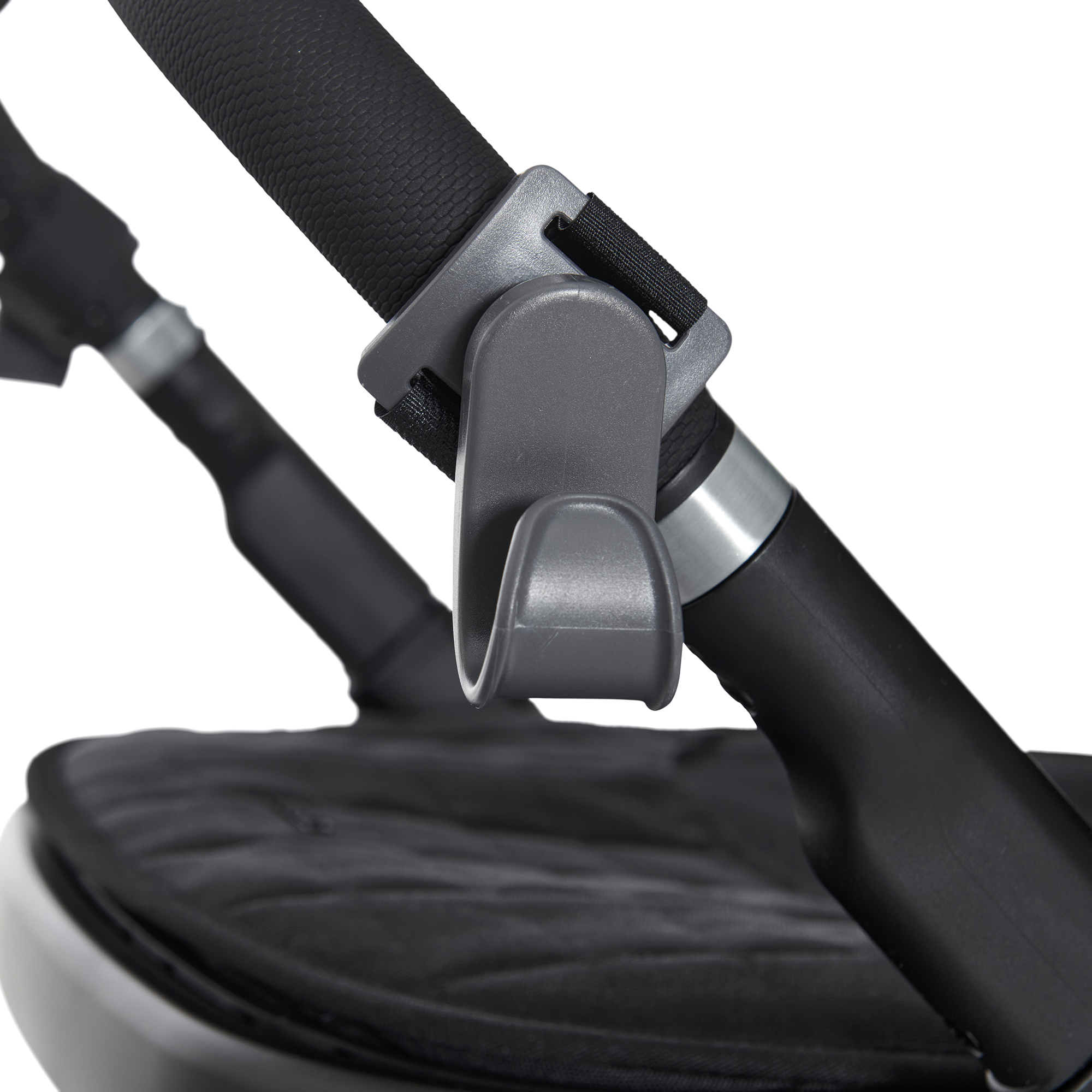 Kinderwagen Zubehör, LITTLE ONE, Grau – Besonderheit: hält Wickeltaschen, Einkaufstüten, Handtaschen und mehr am Kinderwagen