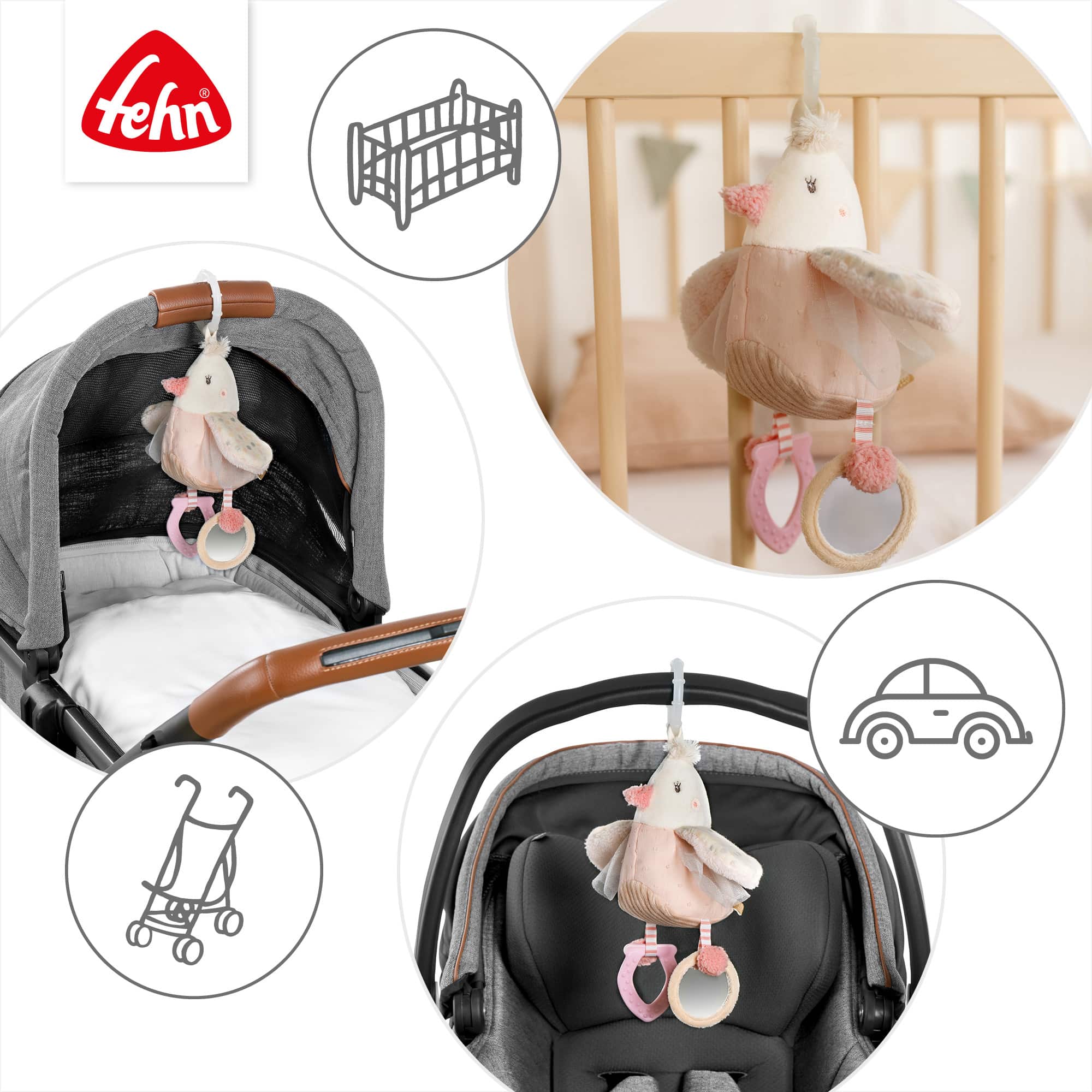 Kuscheltiere, fehn, Mehrfarbig – Produktansicht