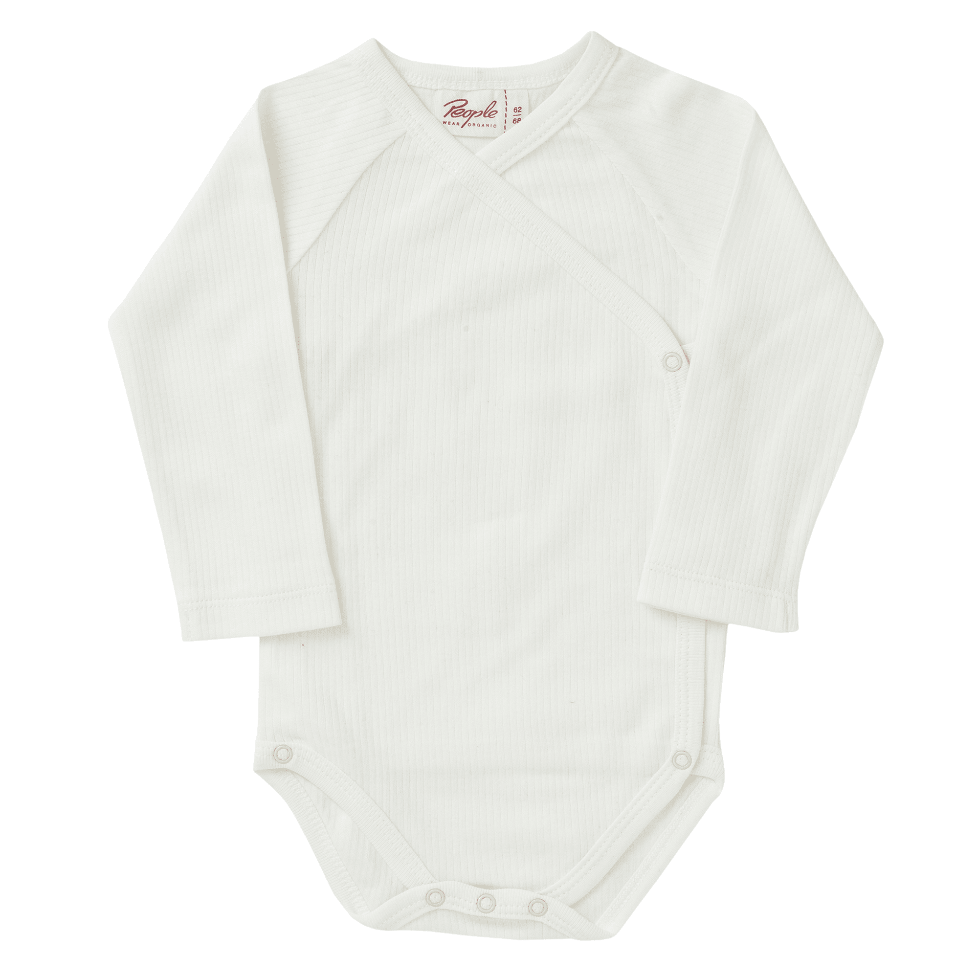 Wickelbodys, People Wear Organic, Weiß – Produktansicht