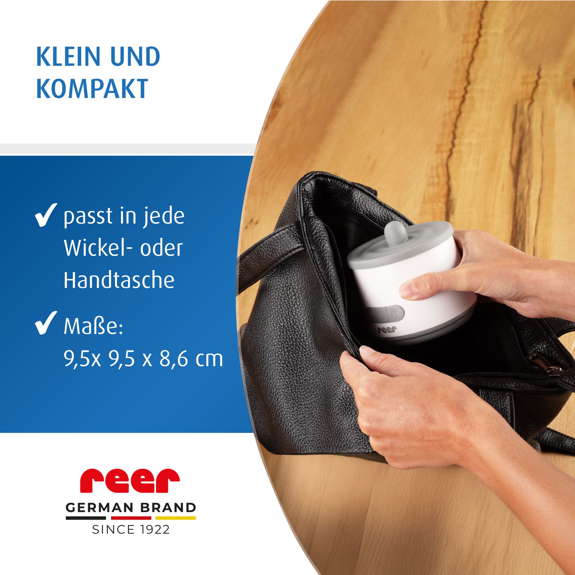 Babykostwärmer, reer, Weiß – Produktansicht