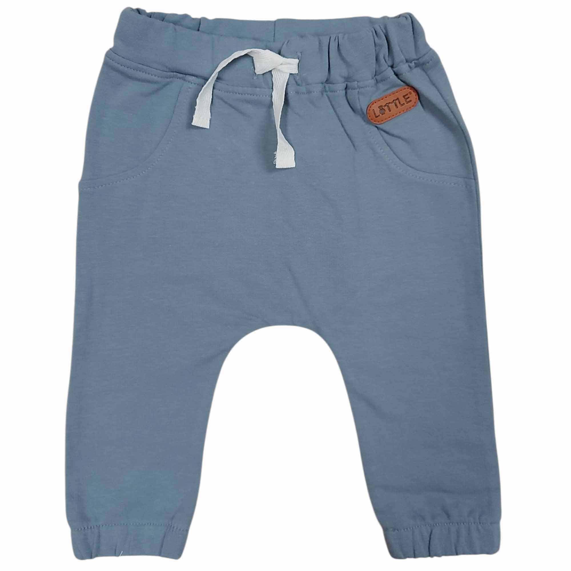 Jogginghosen, LITTLE, Blau – Besonderheit: aus 95% Baumwolle