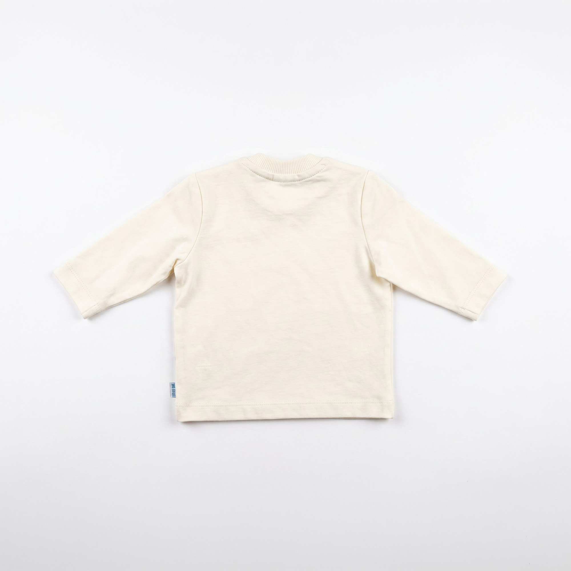 Langarmshirts, LITTLE ONE, Beige – Besonderheit: Druckknöpfe im Schulterbereich