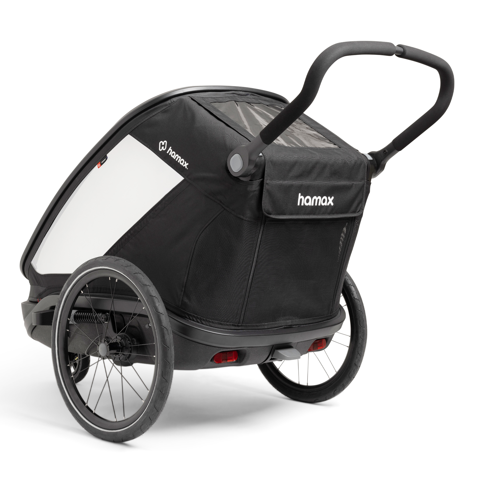 Fahrradanhänger, hamax, Schwarz – Produktansicht