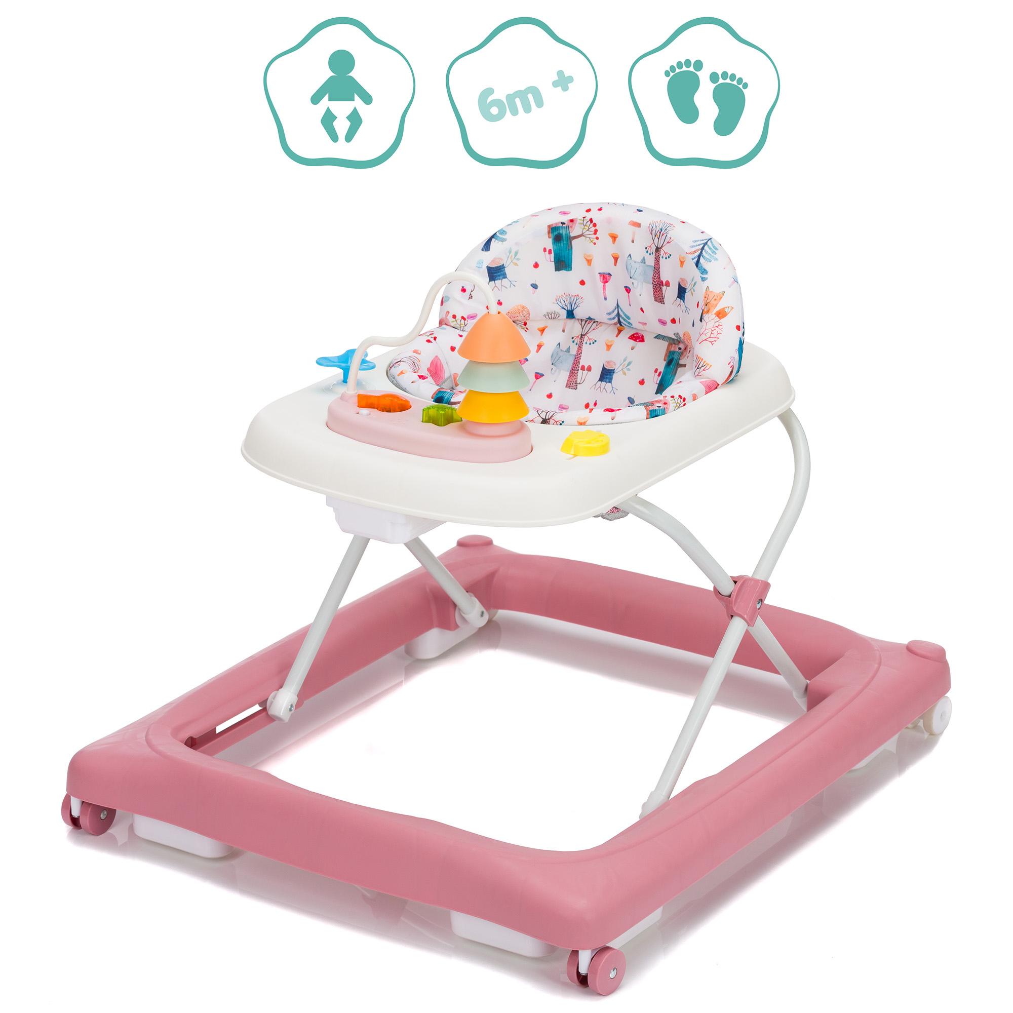 Lauflernwagen, fillikid, Pink – Produktansicht