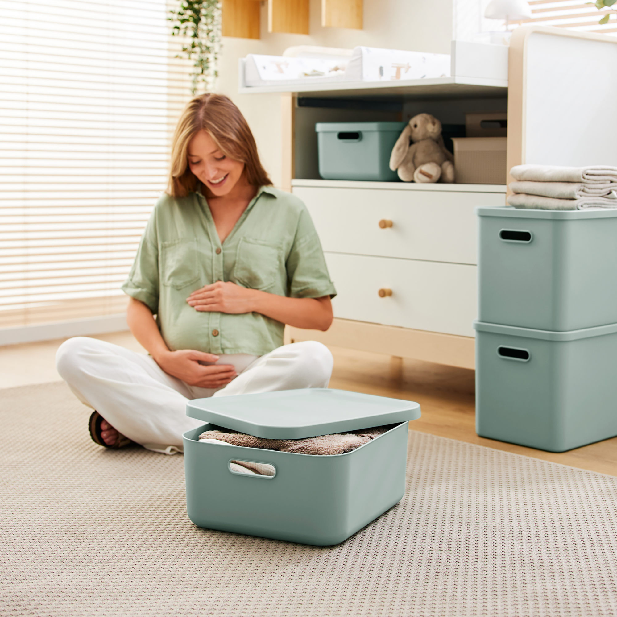 Aufbewahrung, rotho Babydesign, Grün – Produktansicht