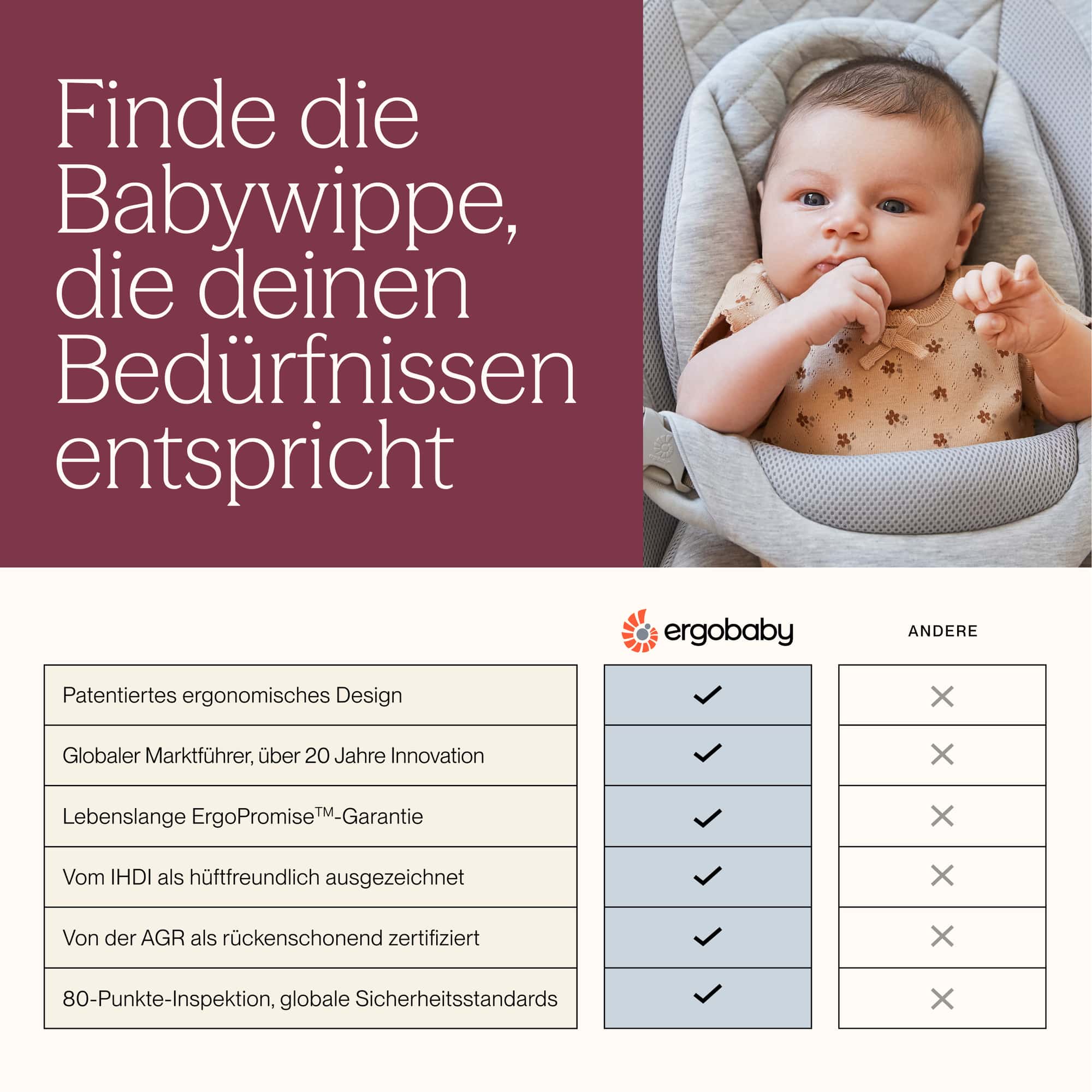 Wippen, ERGObaby, Grün – Produktansicht