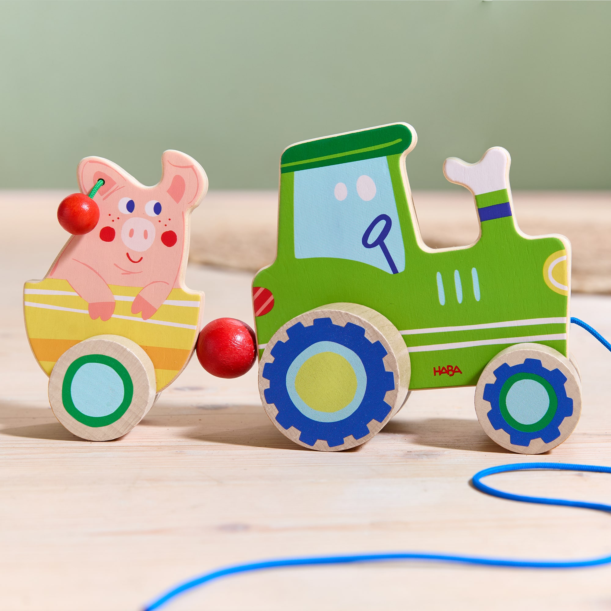 Nachziehtiere, HABA, Grün – Produktansicht