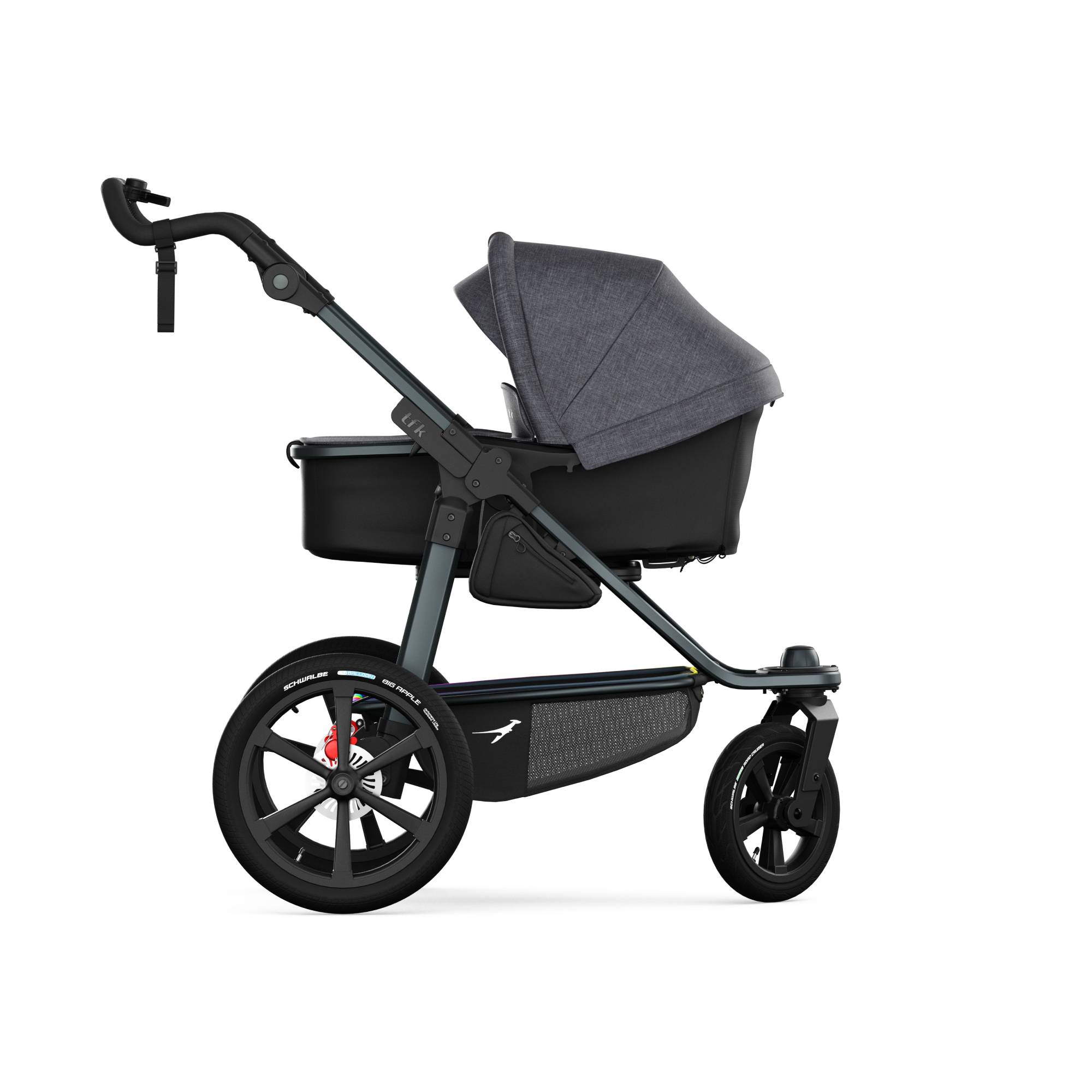Kombi-Kinderwagen, tfk, Schwarz – Produktansicht