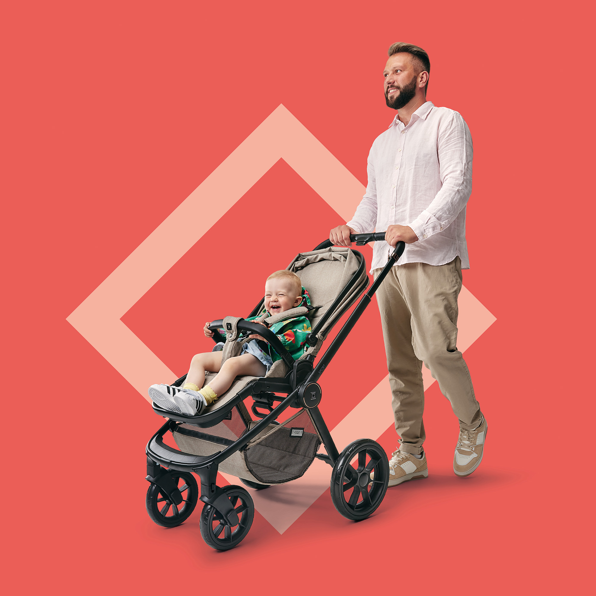 Sportwagen, MOON, Beige – Produktansicht