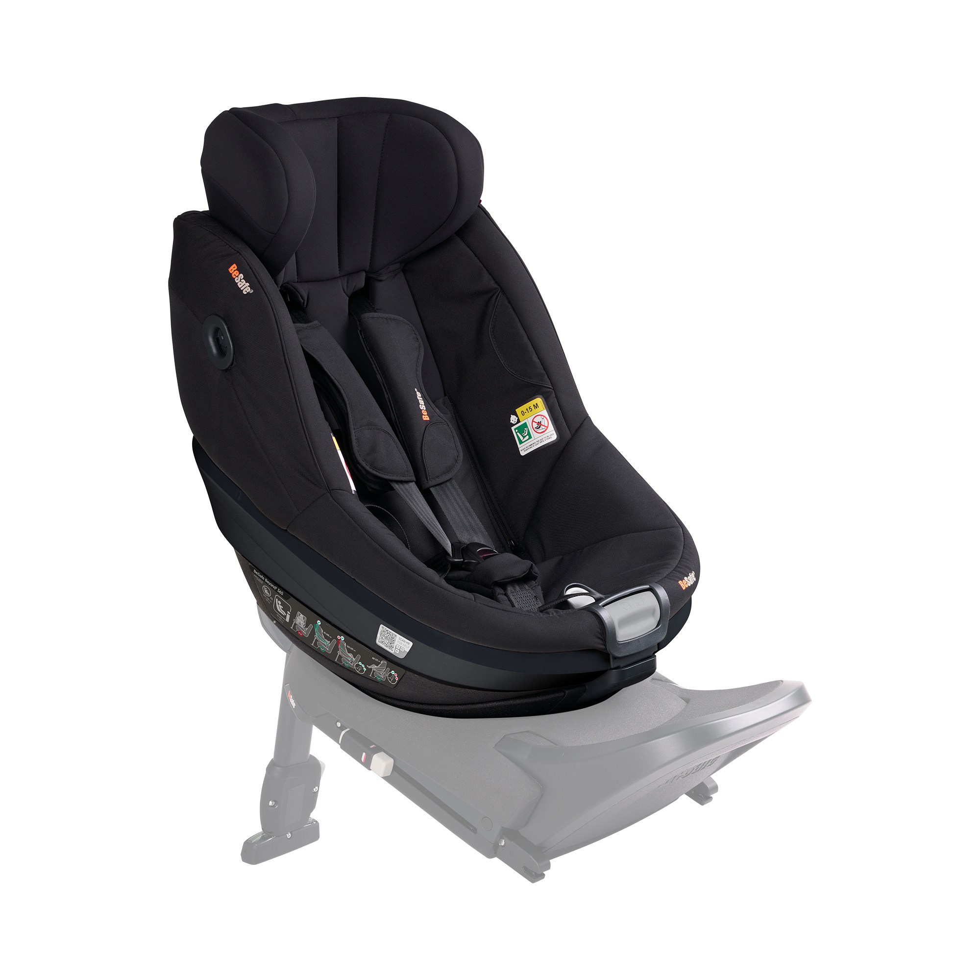 Reboarder 0-18 kg, Gruppe 0+/1, BeSafe, Schwarz – Produktansicht