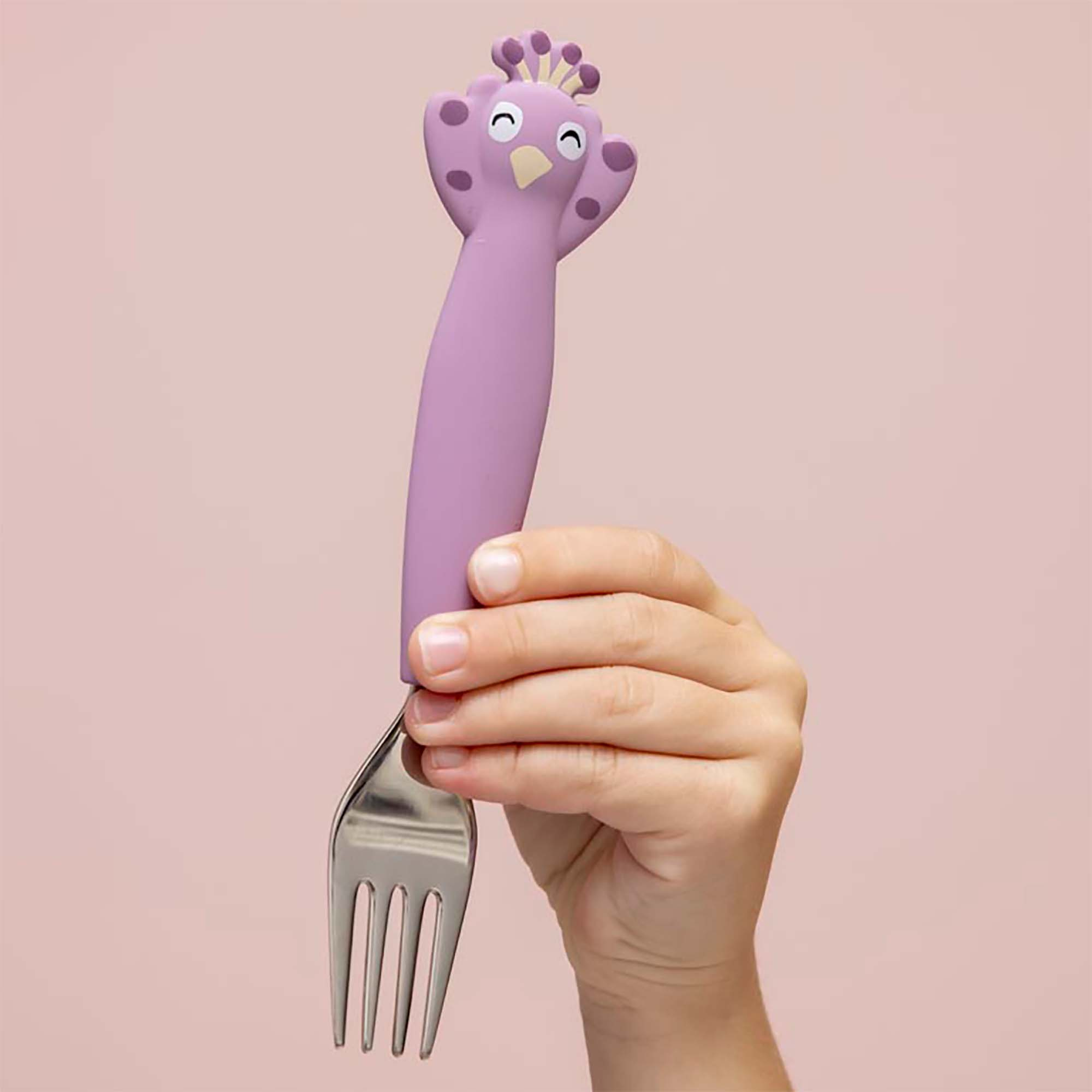 Kinderbesteck, trixie, Lila – Produktansicht