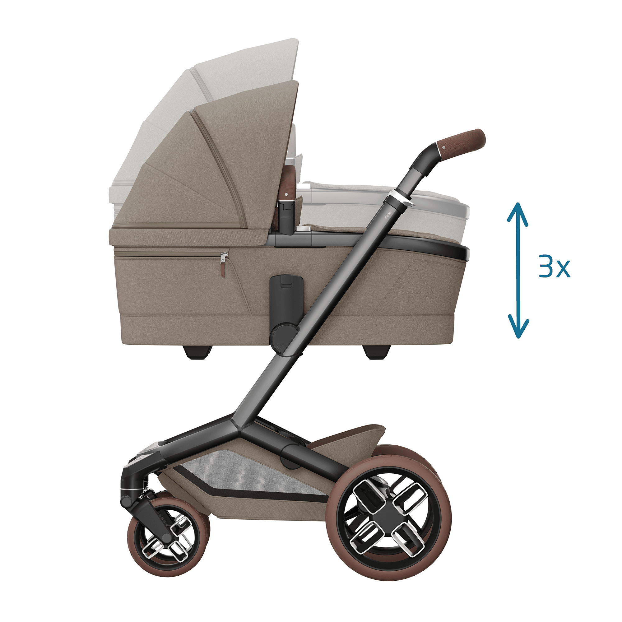 Tragewannen, MAXI-COSI Premium, Braun – Produktansicht