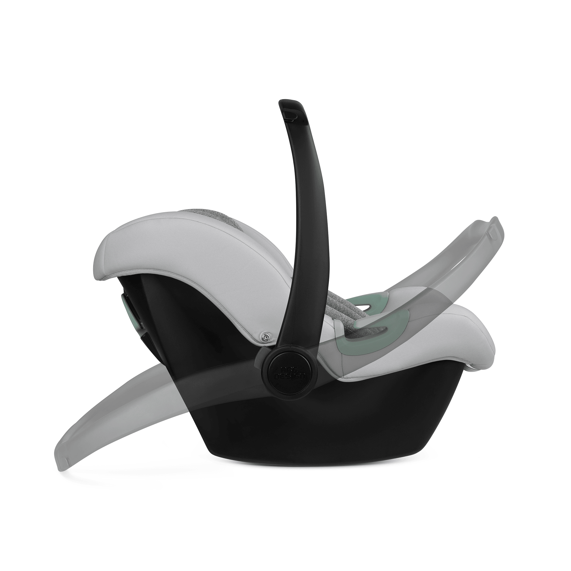 Babyschalen 0-13 kg, Gruppe 0+, ABC DESIGN, Grau – Produktansicht