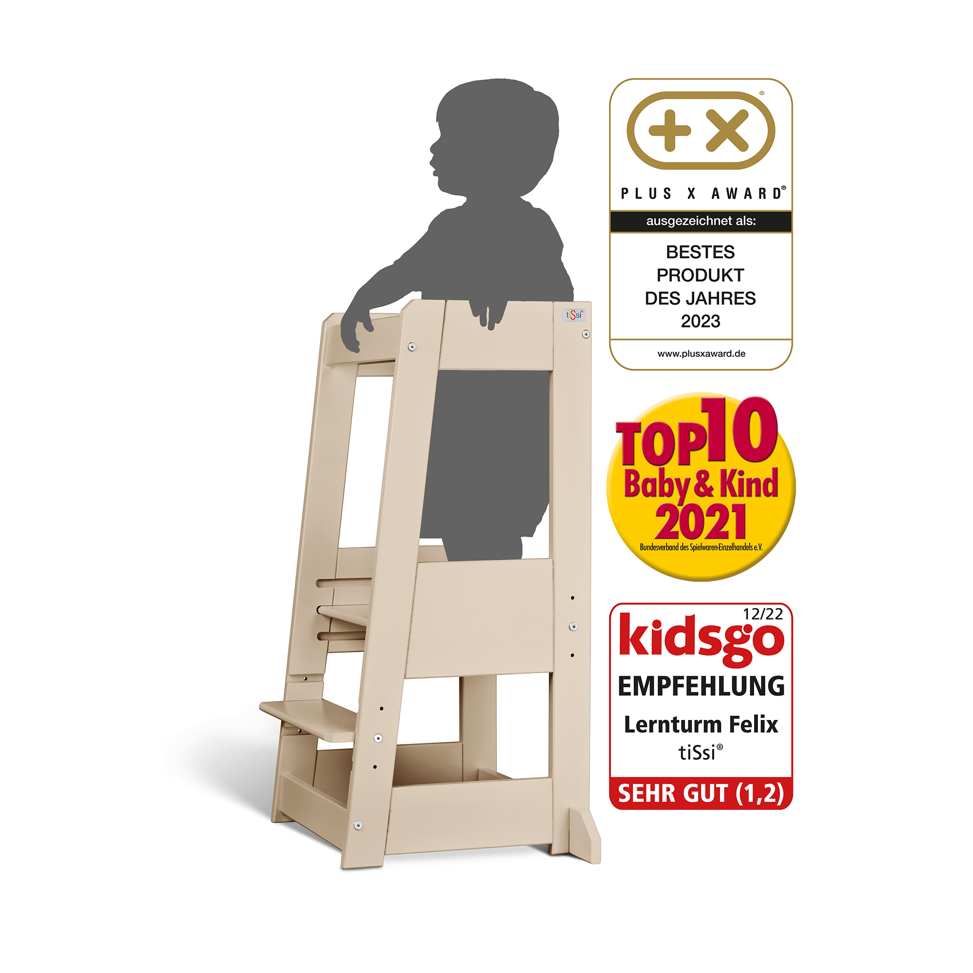Lerntürme, tiSsi, Beige – Produktansicht