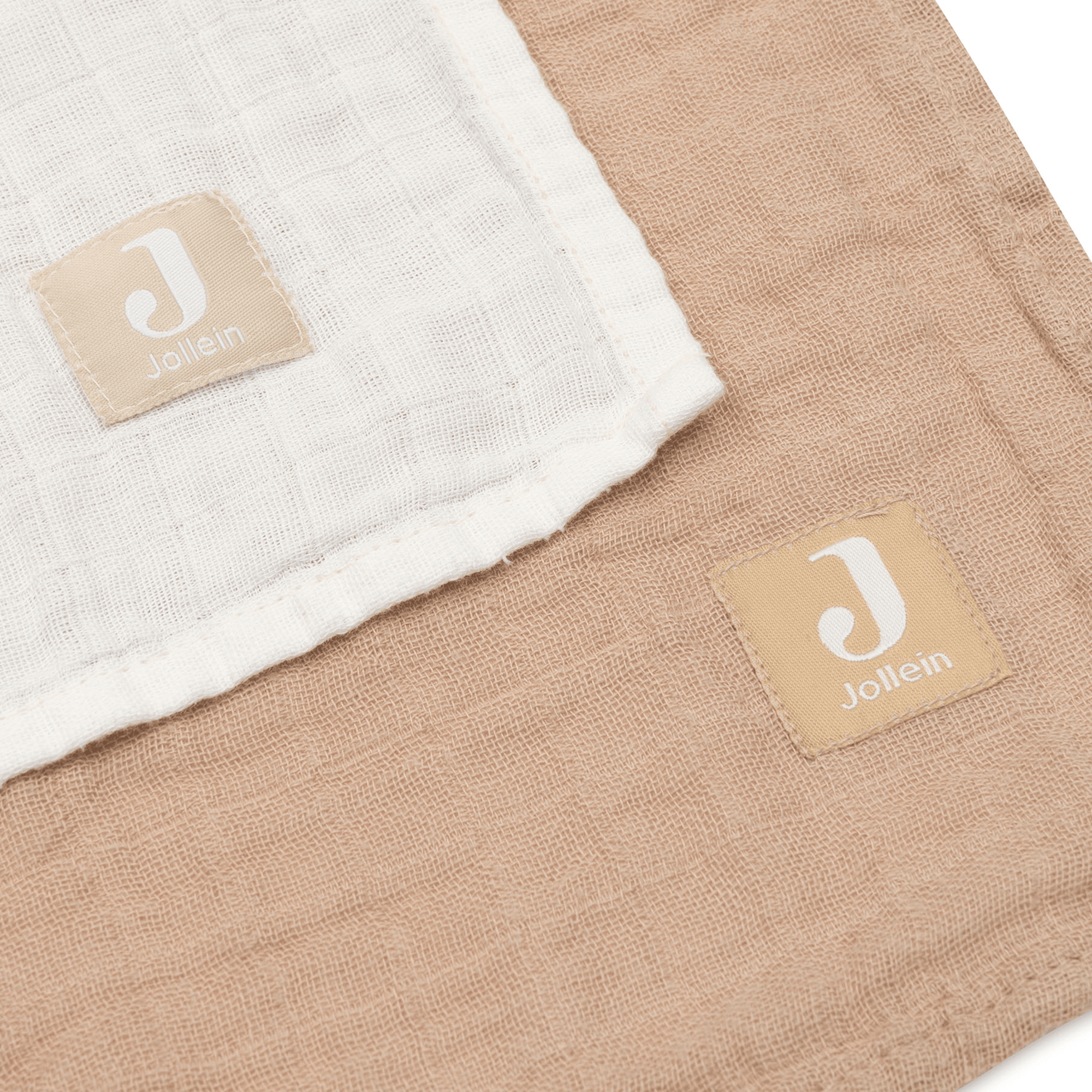 Mullwindeln, jollein, Beige – Besonderheit: als Spucktuch, Decke, Wickelunterlage, Handtuch oder Pucktuch verwendbar