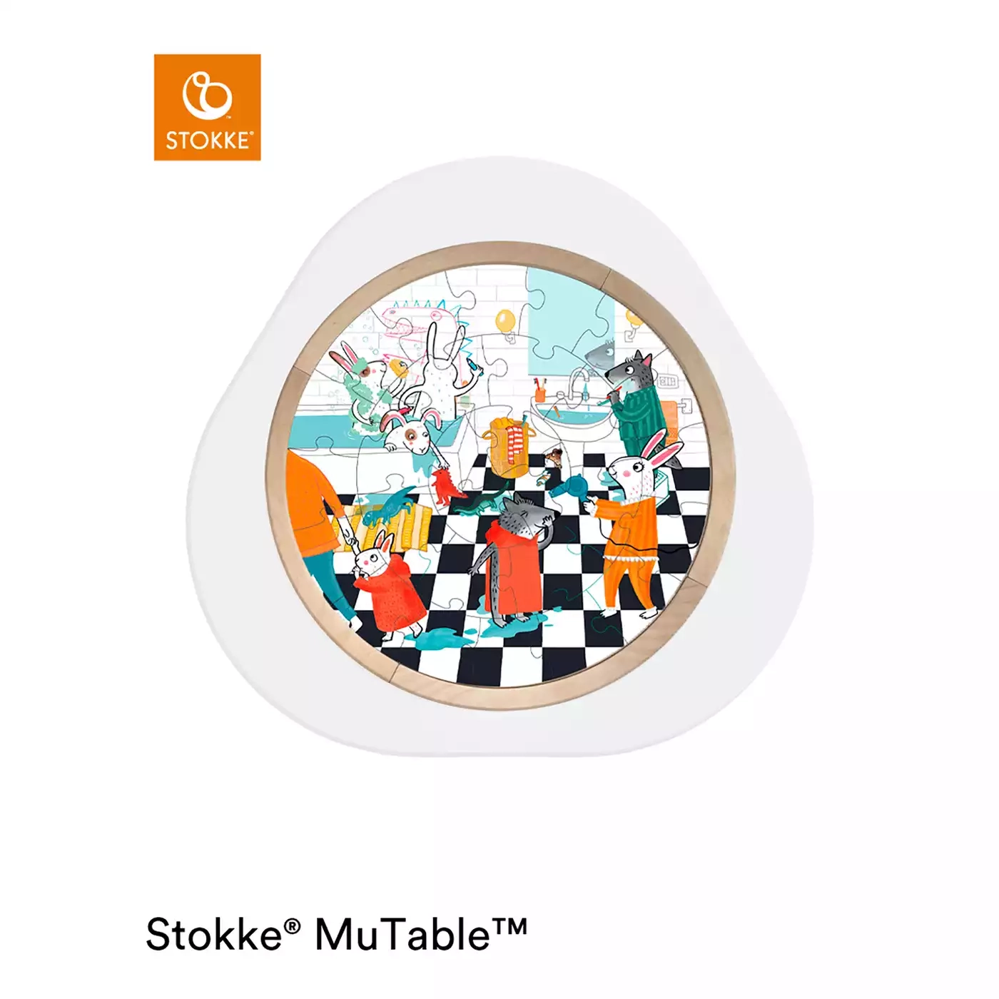 MuTable Bathroom Puzzle Wood STOKKE Mehrfarbig 2000582268704 3