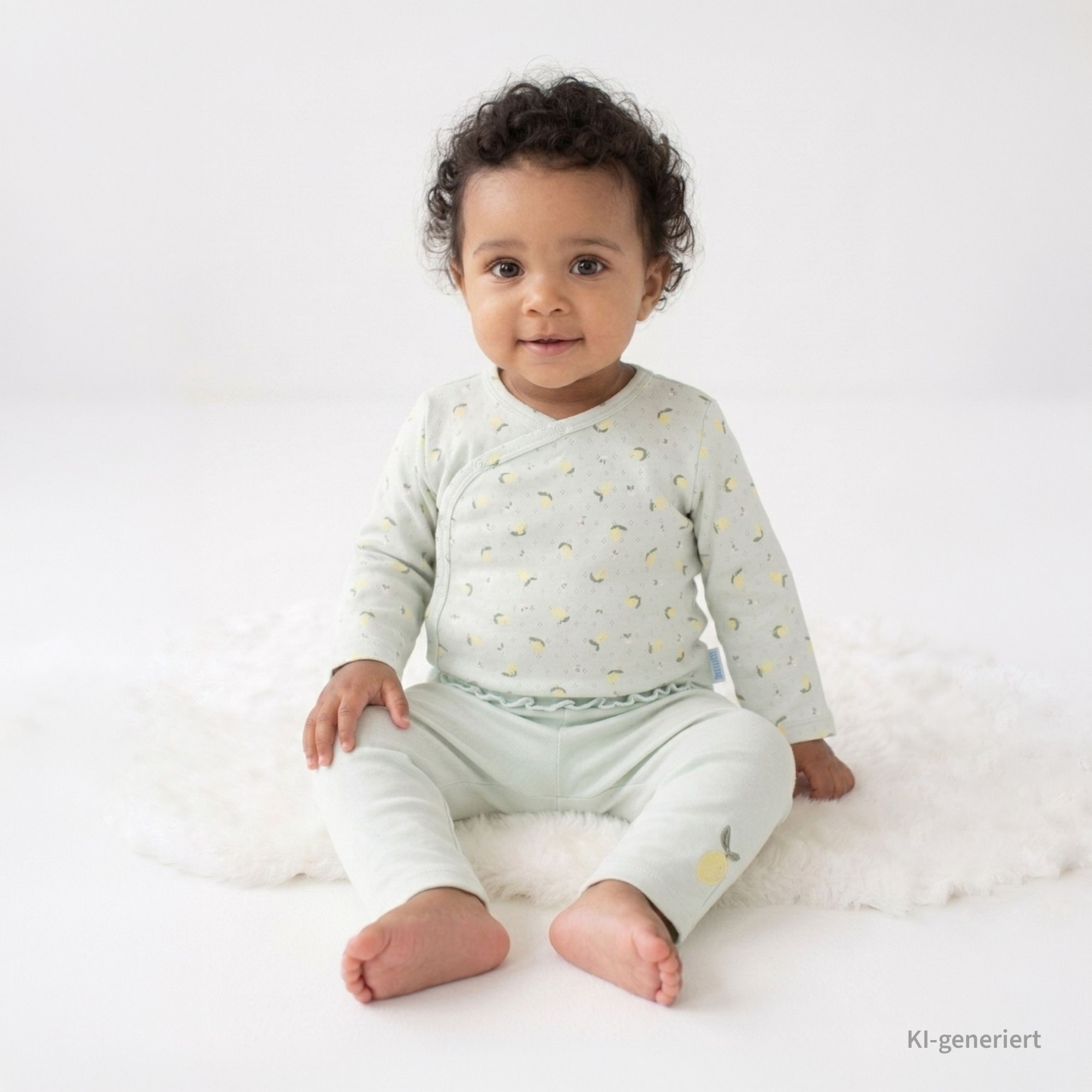 Wickelshirt, LITTLE ONE, Grün – Besonderheit: aus 100% Baumwolle