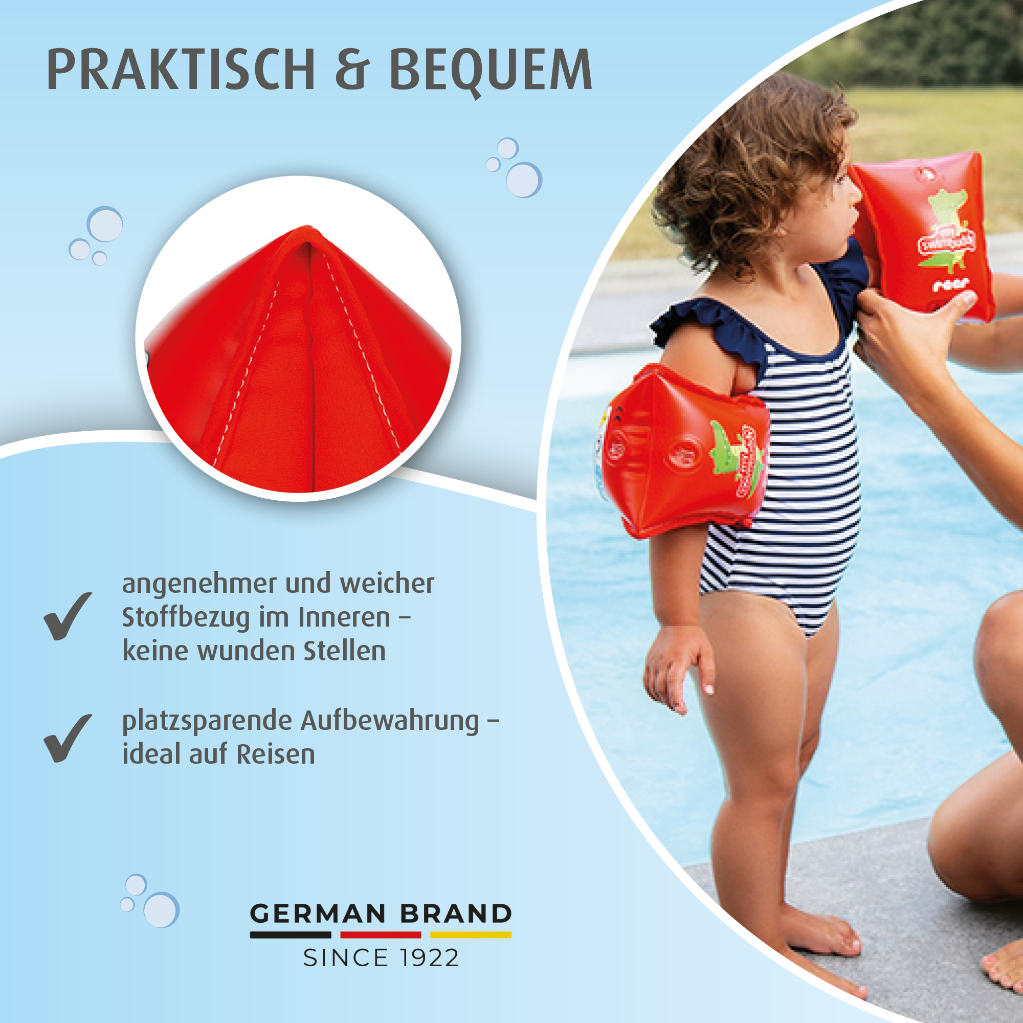 Schwimmflügel & Schwimmhilfen, reer, Rot – Produktansicht