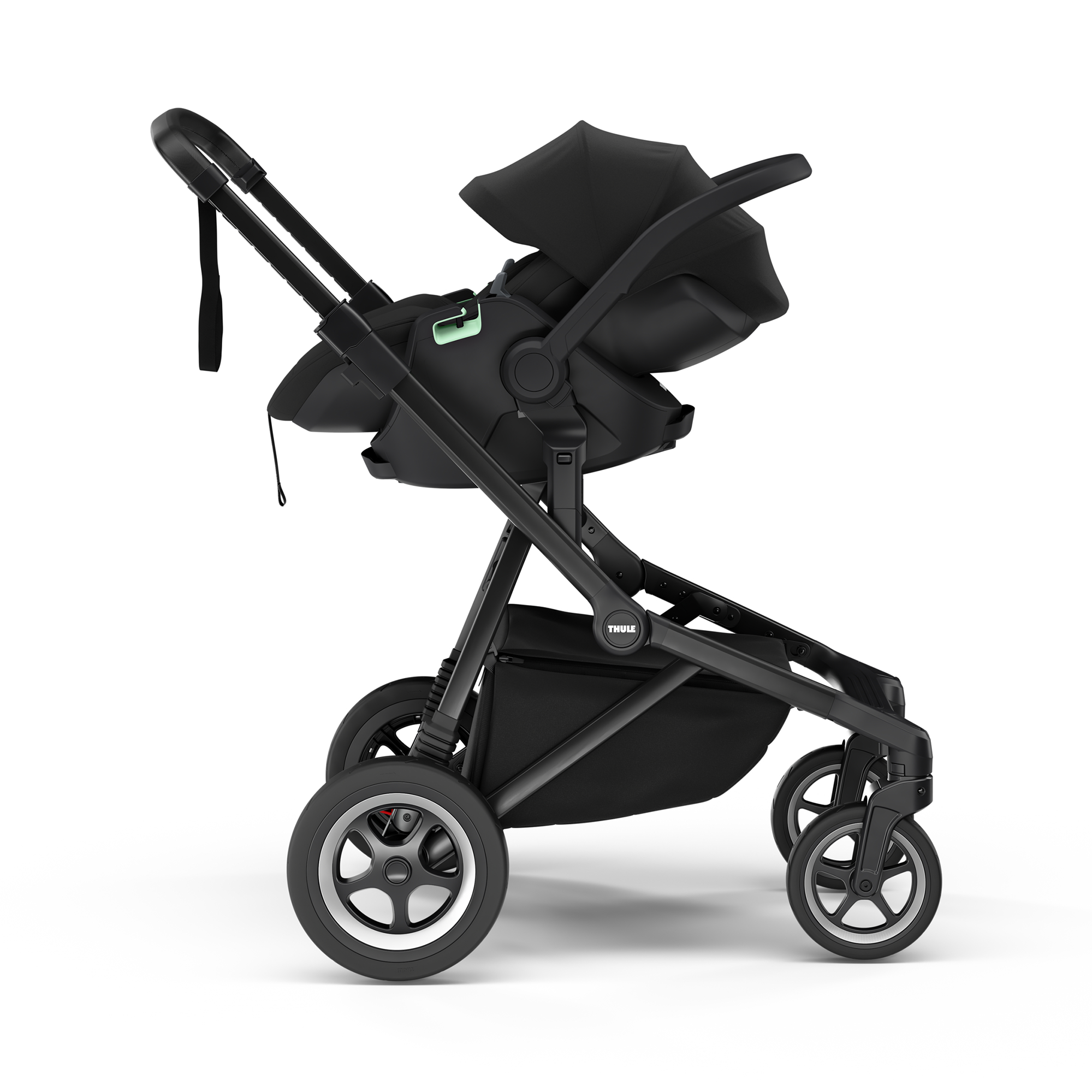 Babyschalen 0-13 kg, Gruppe 0+, THULE, Schwarz – Produktansicht