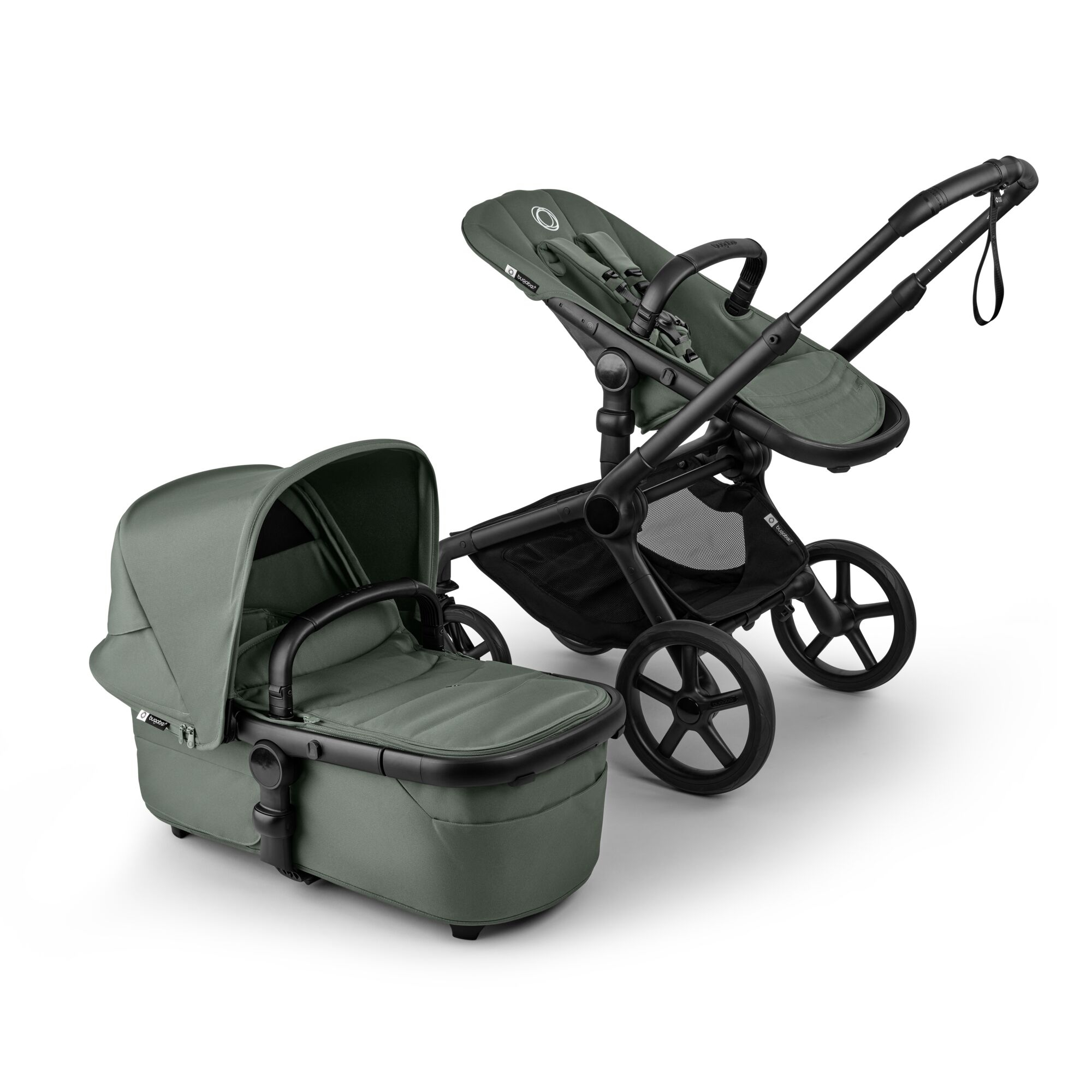 Kombi-Kinderwagen, bugaboo, Grün – Produktansicht
