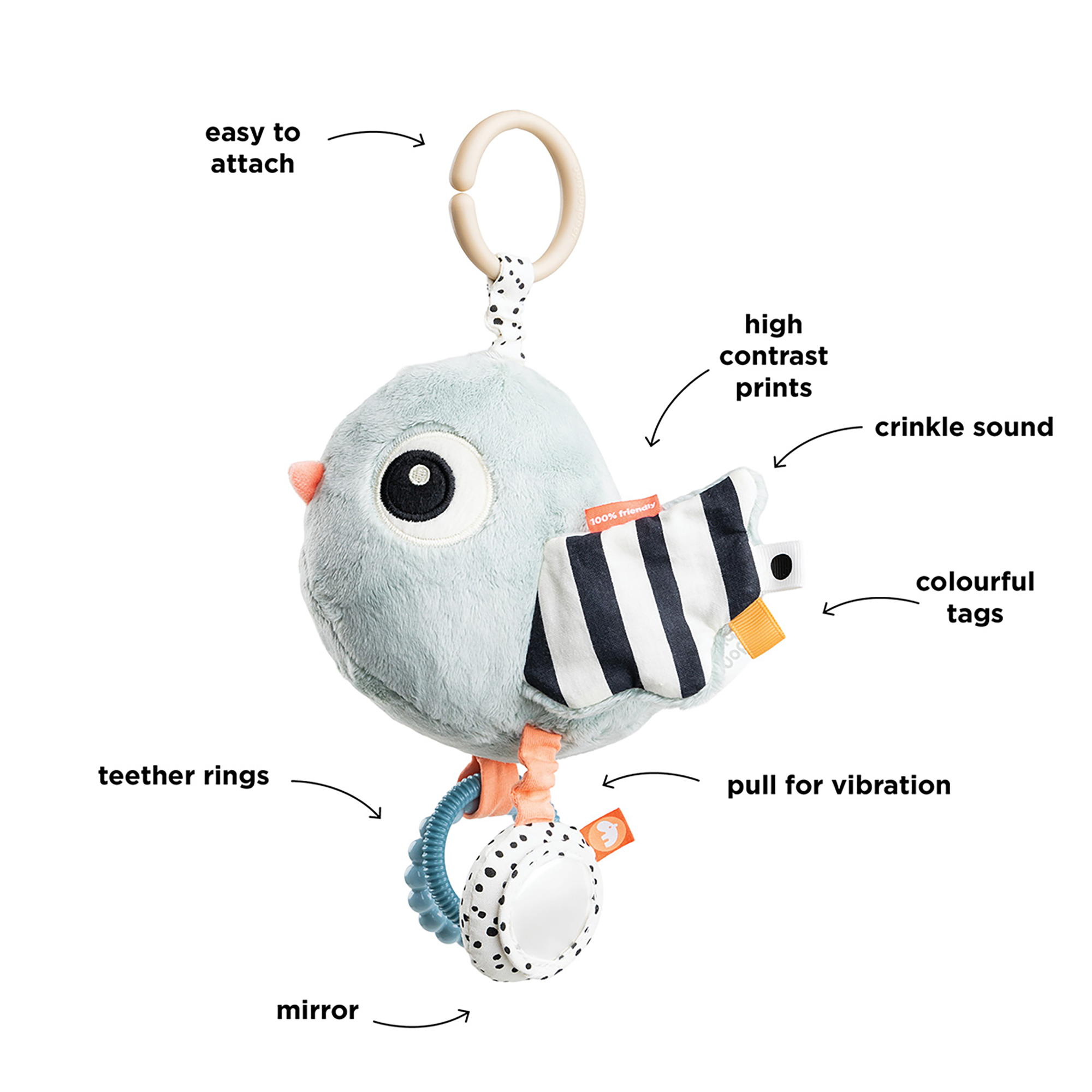 Kuscheltiere, done by deer, Mehrfarbig – Produktansicht