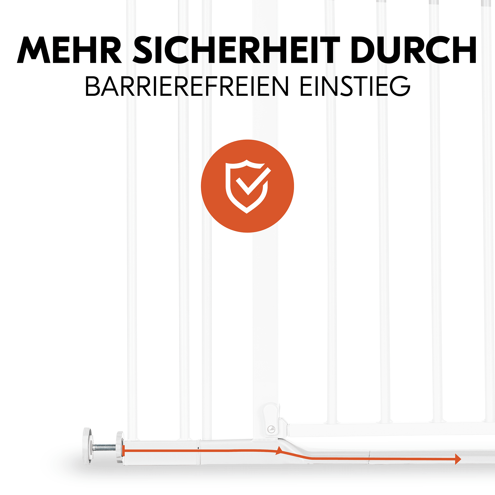 Tür- & Treppenschutzgitter, hauck, Weiß – Produktansicht