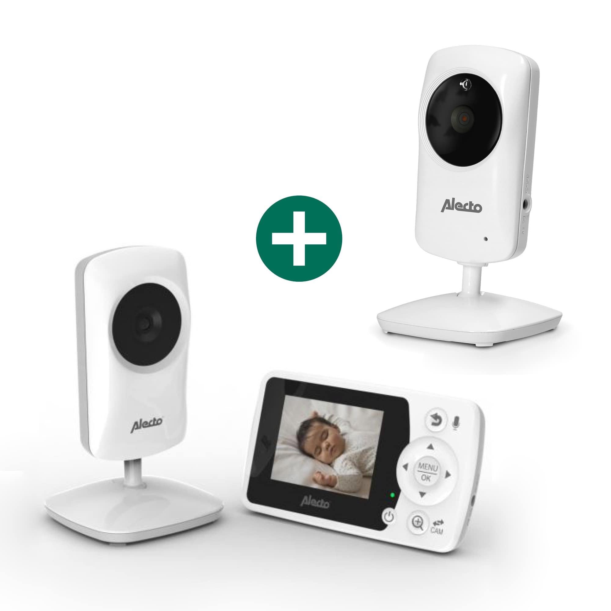 Video Babyphone, Alecto baby, Weiß – Produktansicht