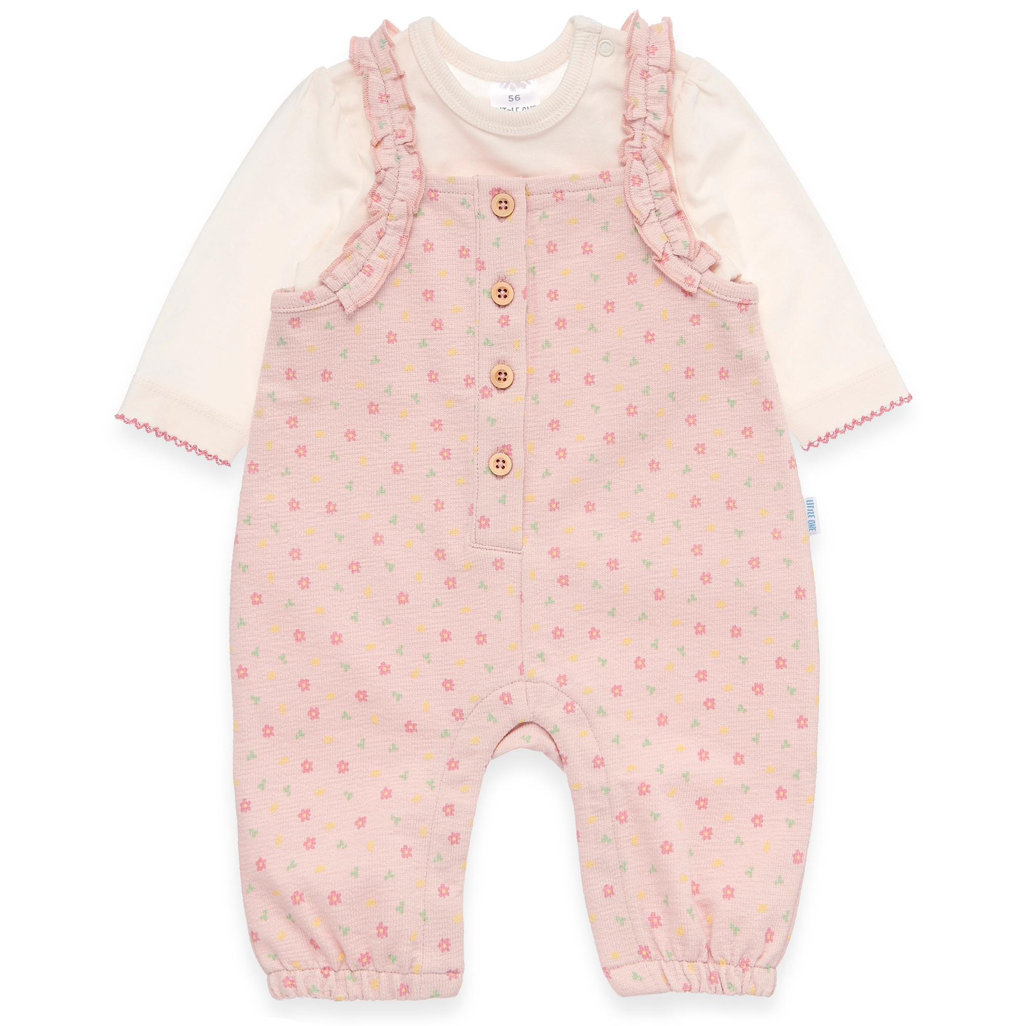 Strampler, LITTLE ONE, Pink – Besonderheit: Set bestehend aus Strampler und Langarmshirt