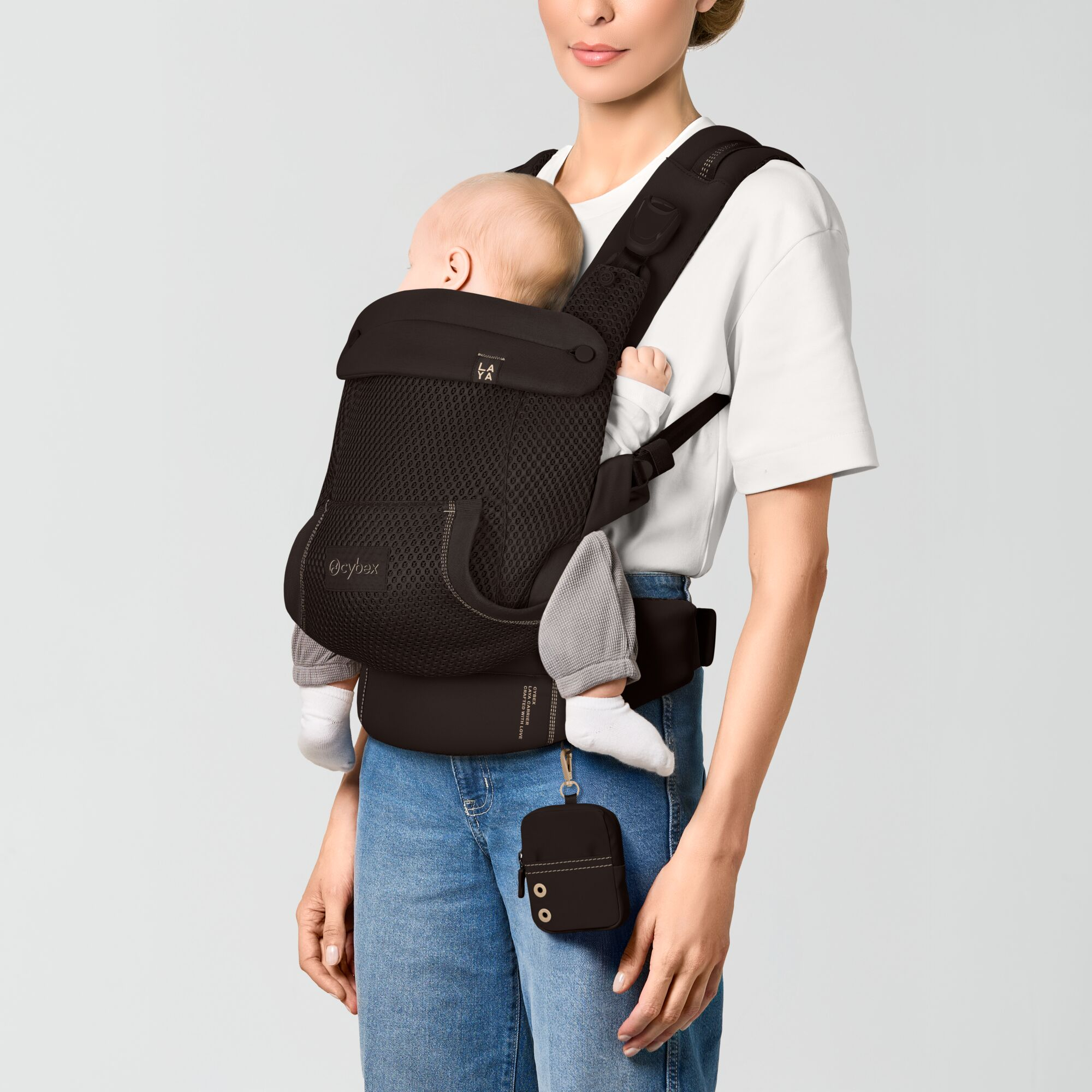 Babytragen, cybex, Braun – Besonderheit: magnetische Schnallen