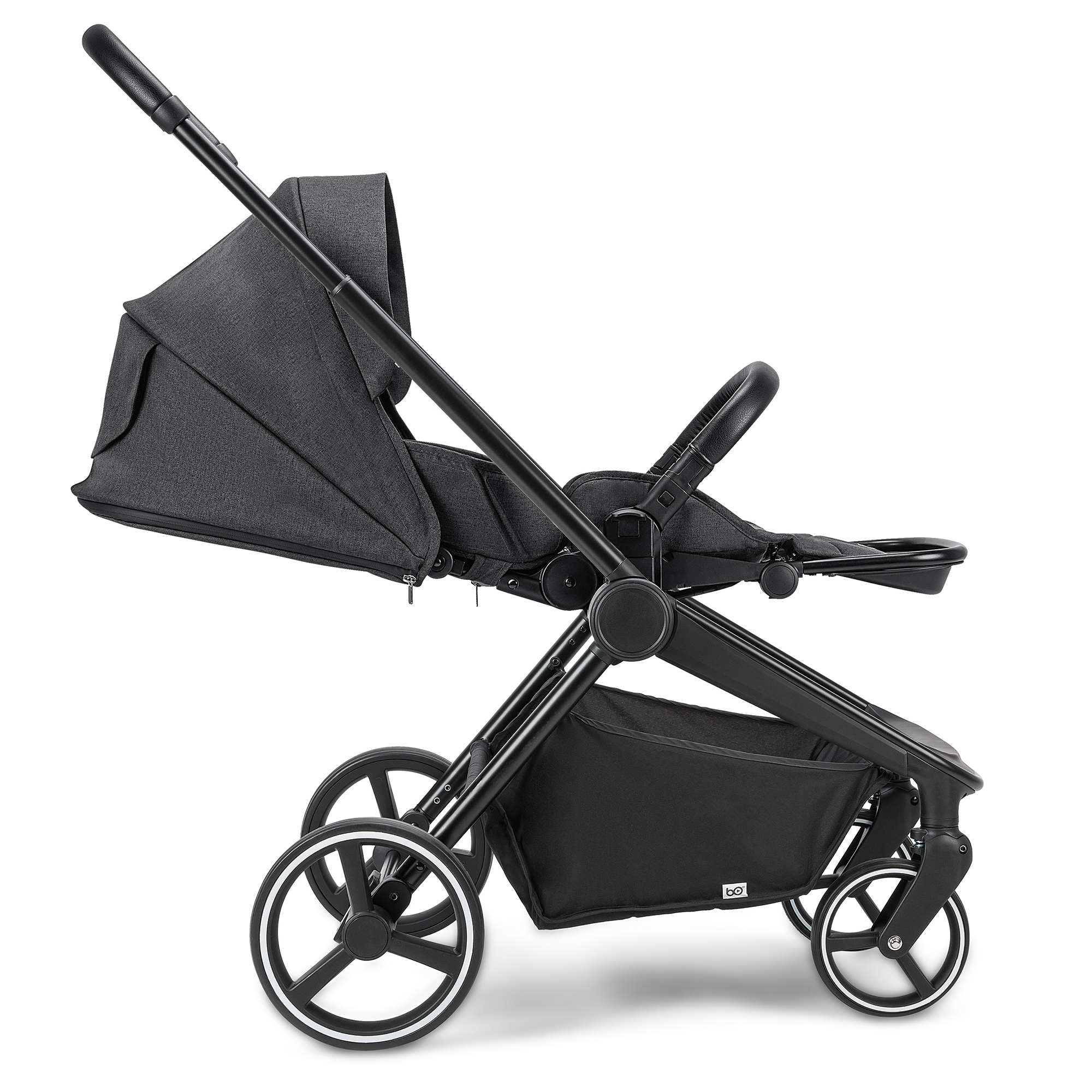Kombi-Kinderwagen, B.O. StartKlar, Schwarz – Produktansicht